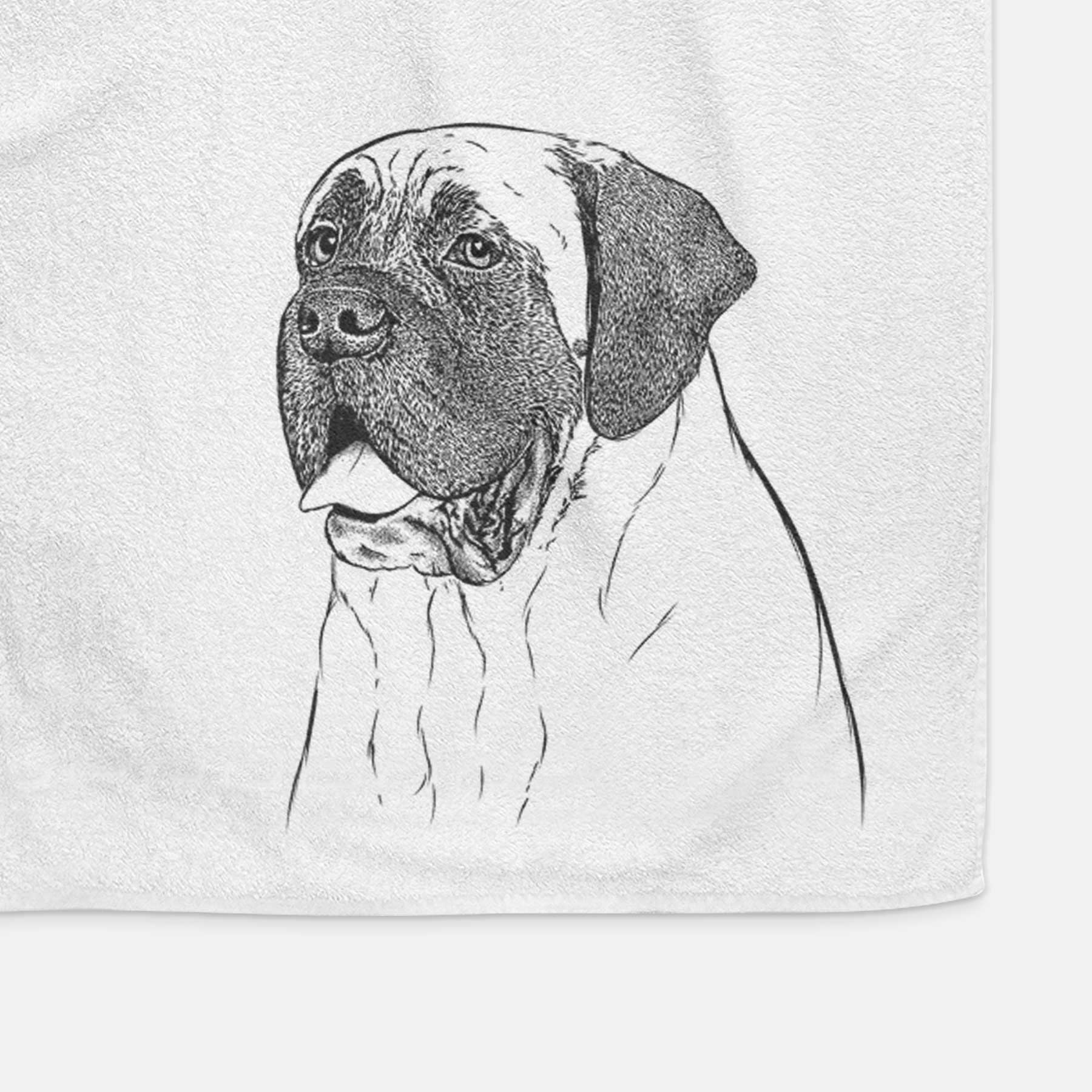 Sterling the English Mastiff Decorative Hand Towel