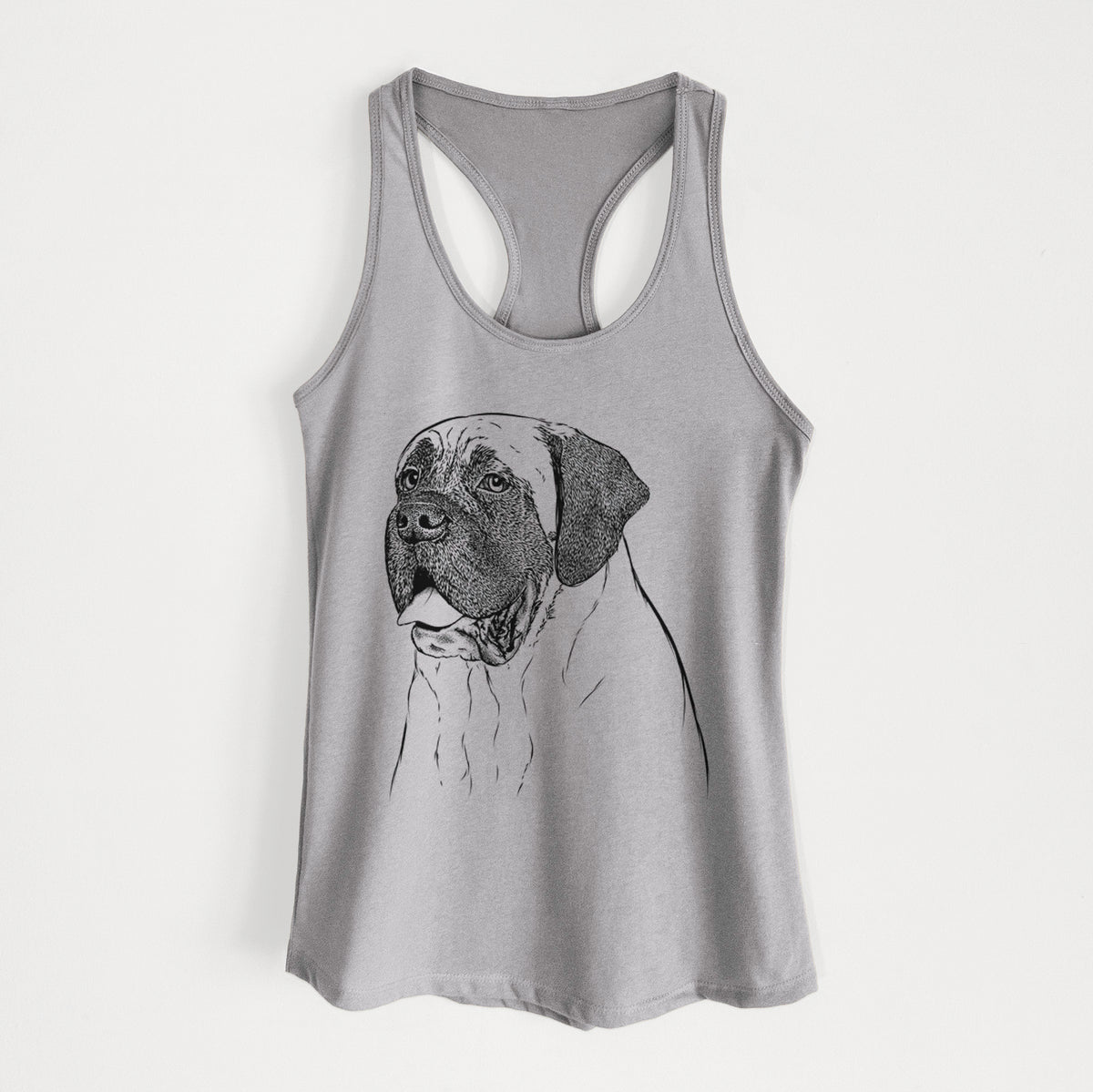 Sterling the English Mastiff - Women&#39;s Racerback Tanktop