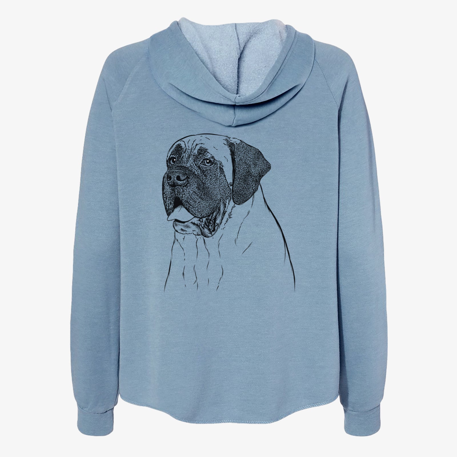 Sterling the English Mastiff - Women's Cali Wave Zip-Up Sweatshirt