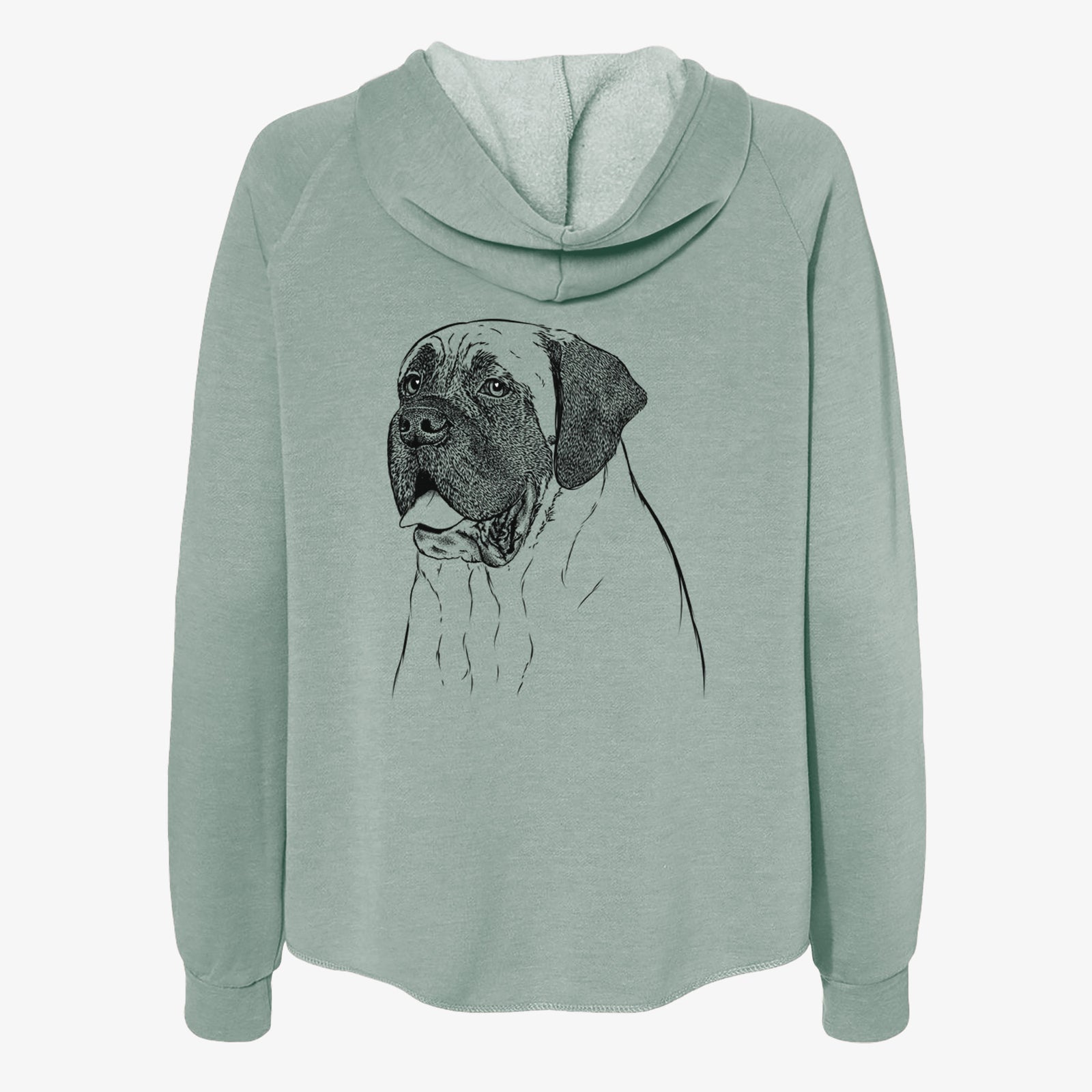 Sterling the English Mastiff - Women's Cali Wave Zip-Up Sweatshirt