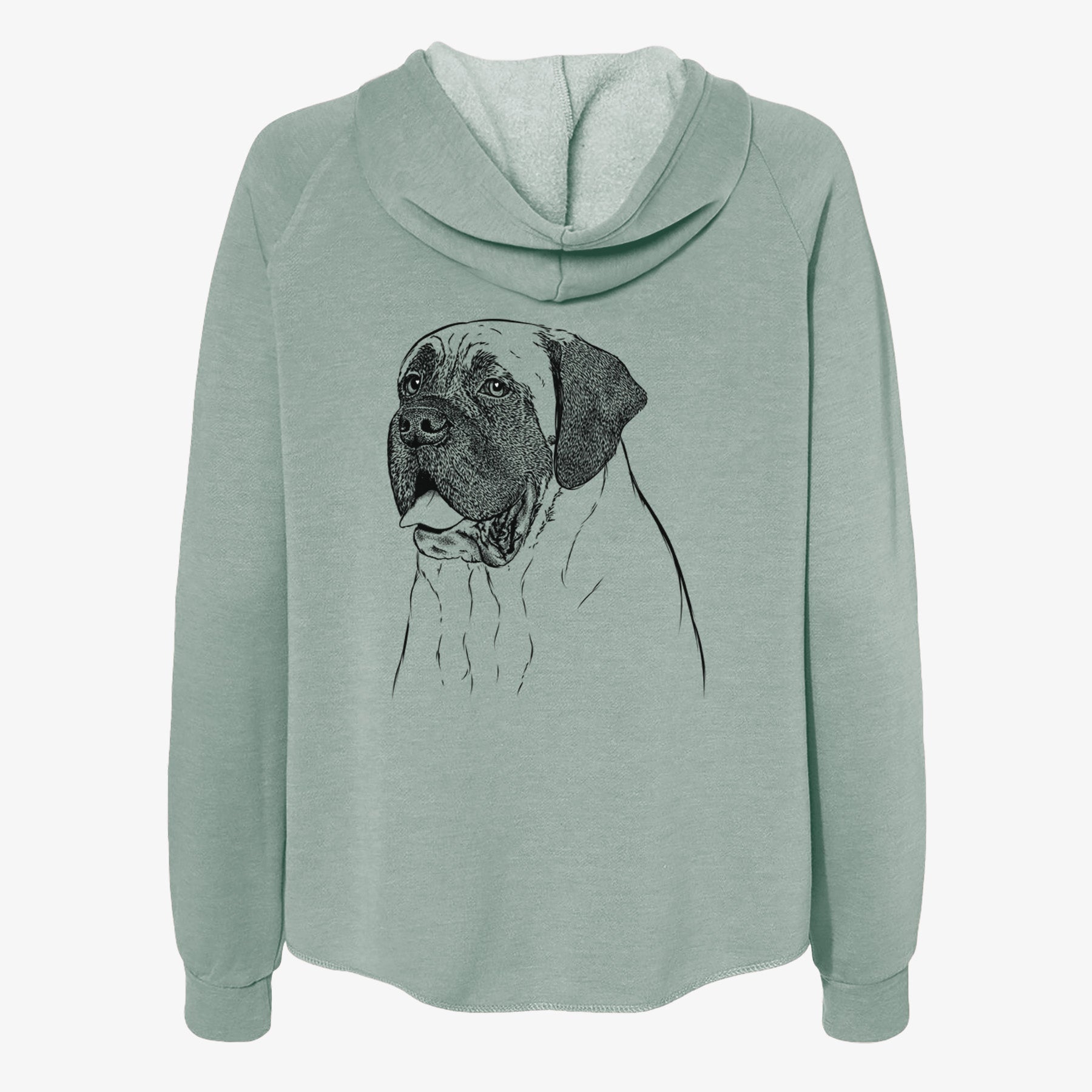 Sterling the English Mastiff - Women's Cali Wave Zip-Up Sweatshirt