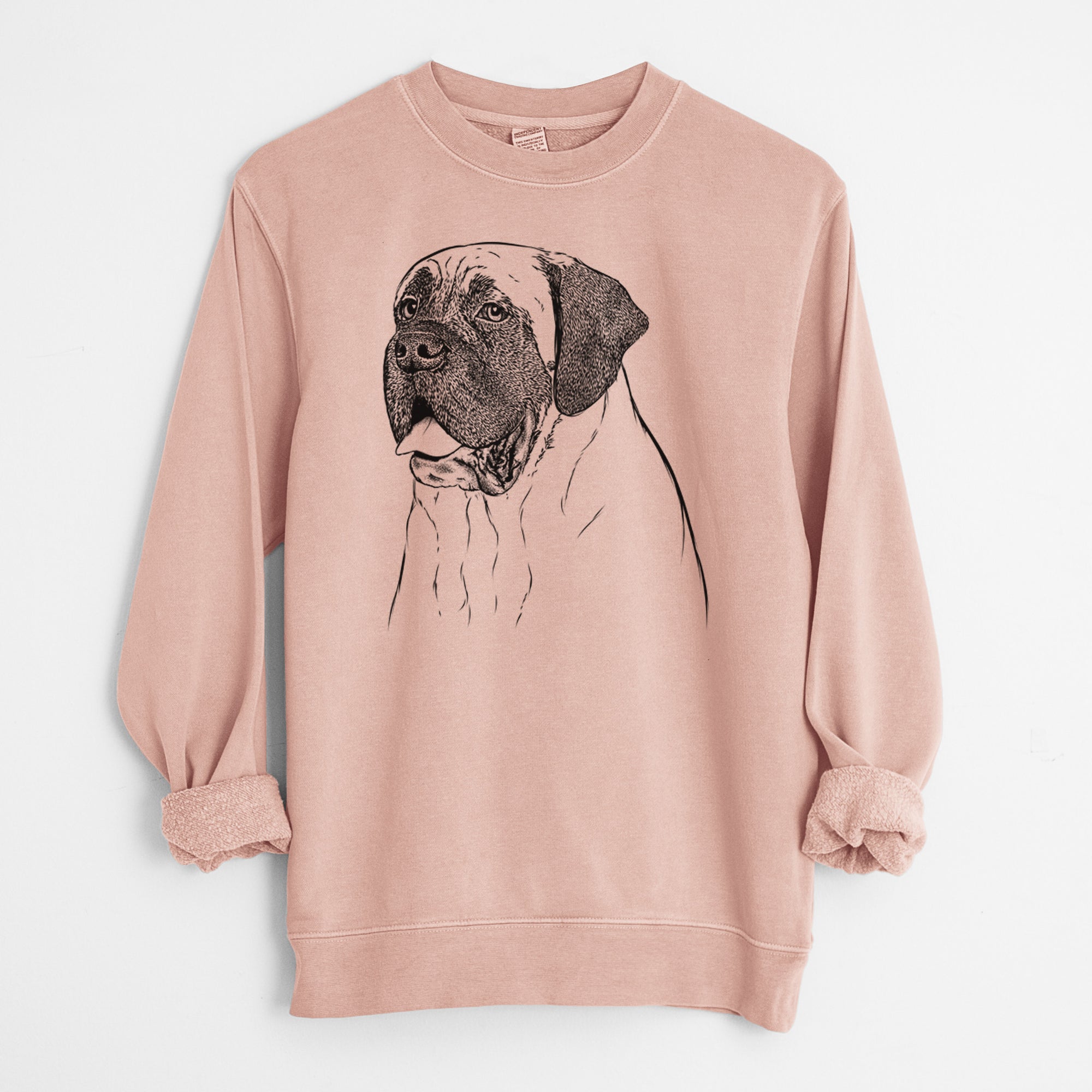 Bare Sterling the English Mastiff - Unisex Pigment Dyed Crew Sweatshirt