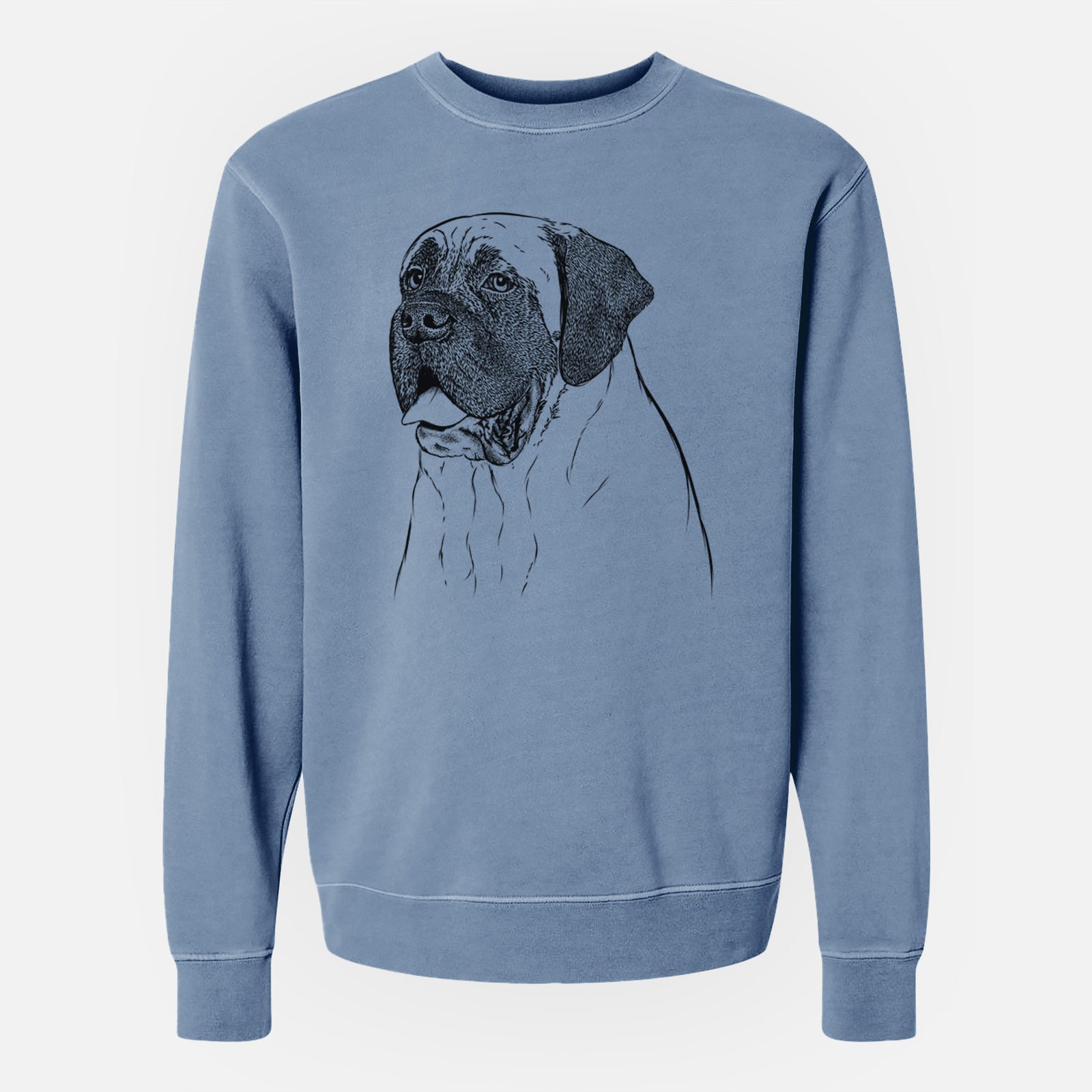 Bare Sterling the English Mastiff - Unisex Pigment Dyed Crew Sweatshirt