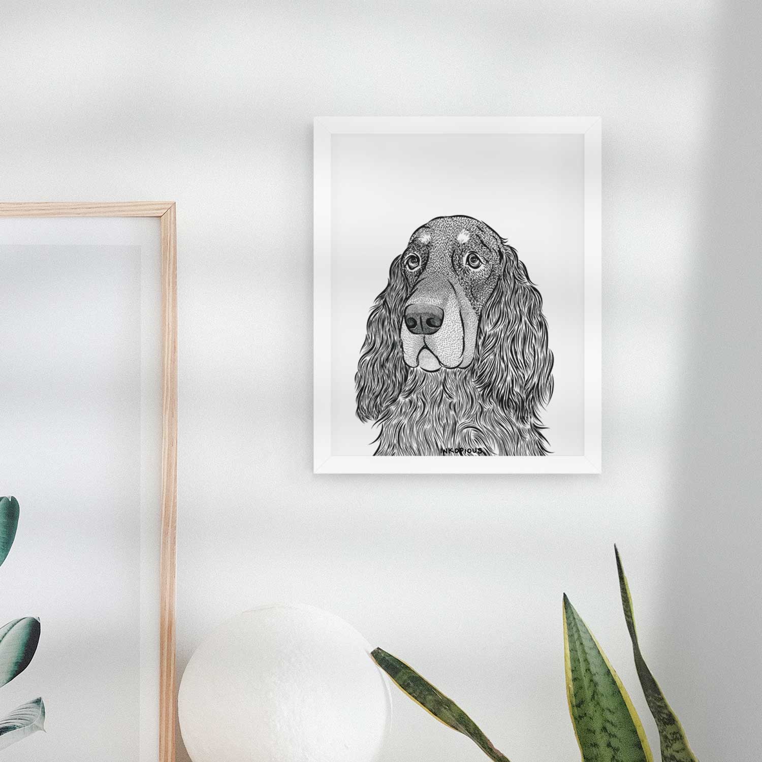 Stormy the Gordon Setter Art Print