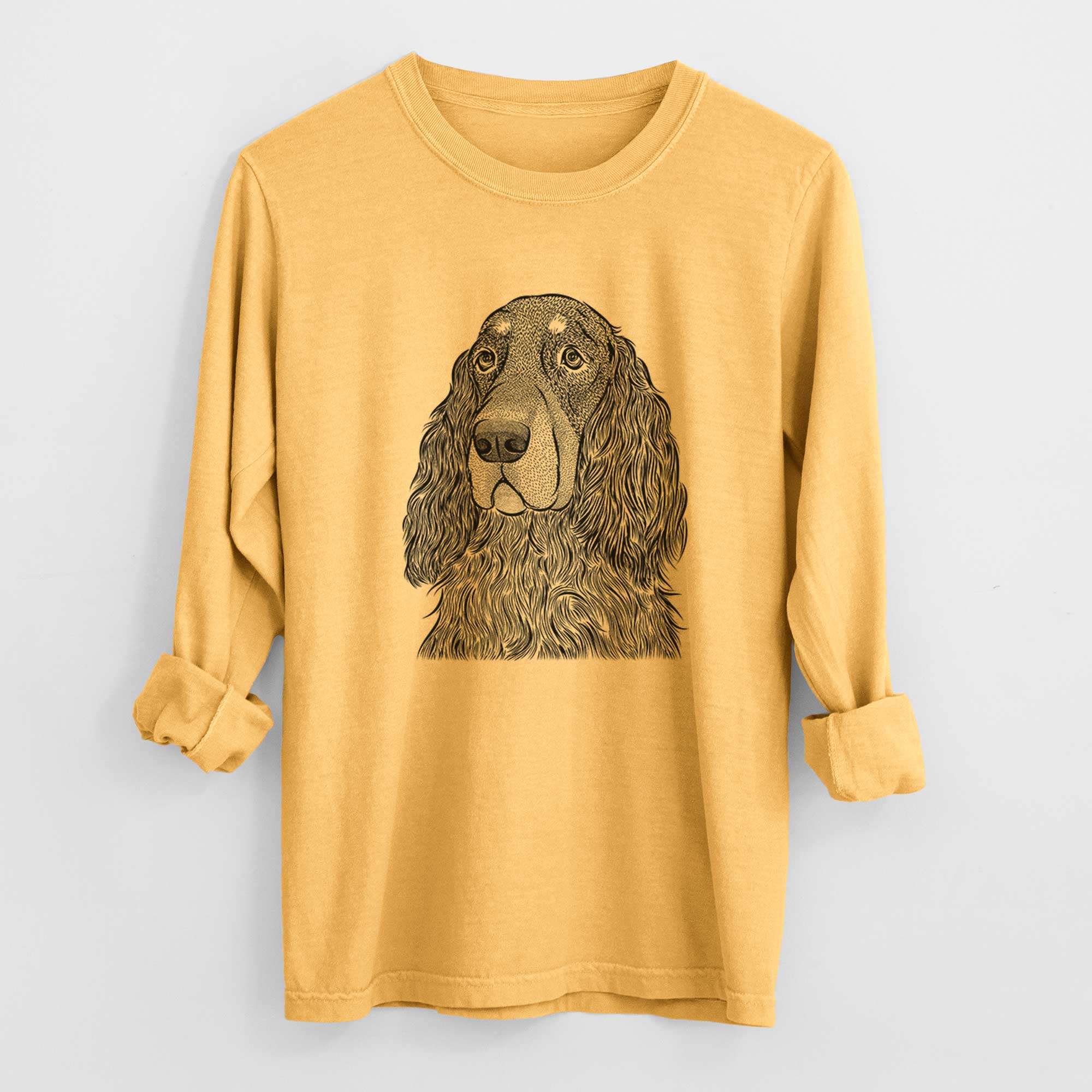 Bare Stormy the Gordon Setter - Heavyweight 100% Cotton Long Sleeve