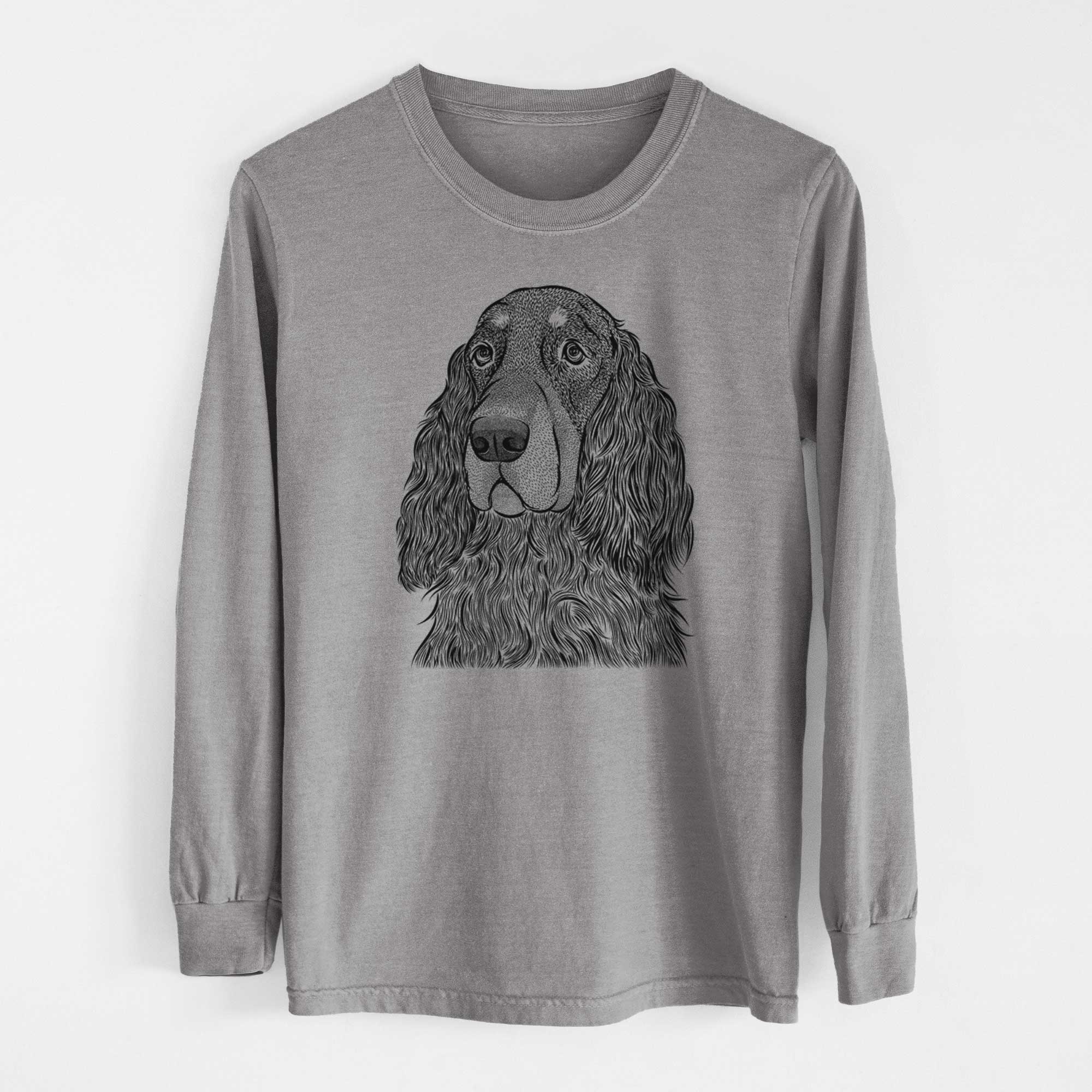 Bare Stormy the Gordon Setter - Heavyweight 100% Cotton Long Sleeve