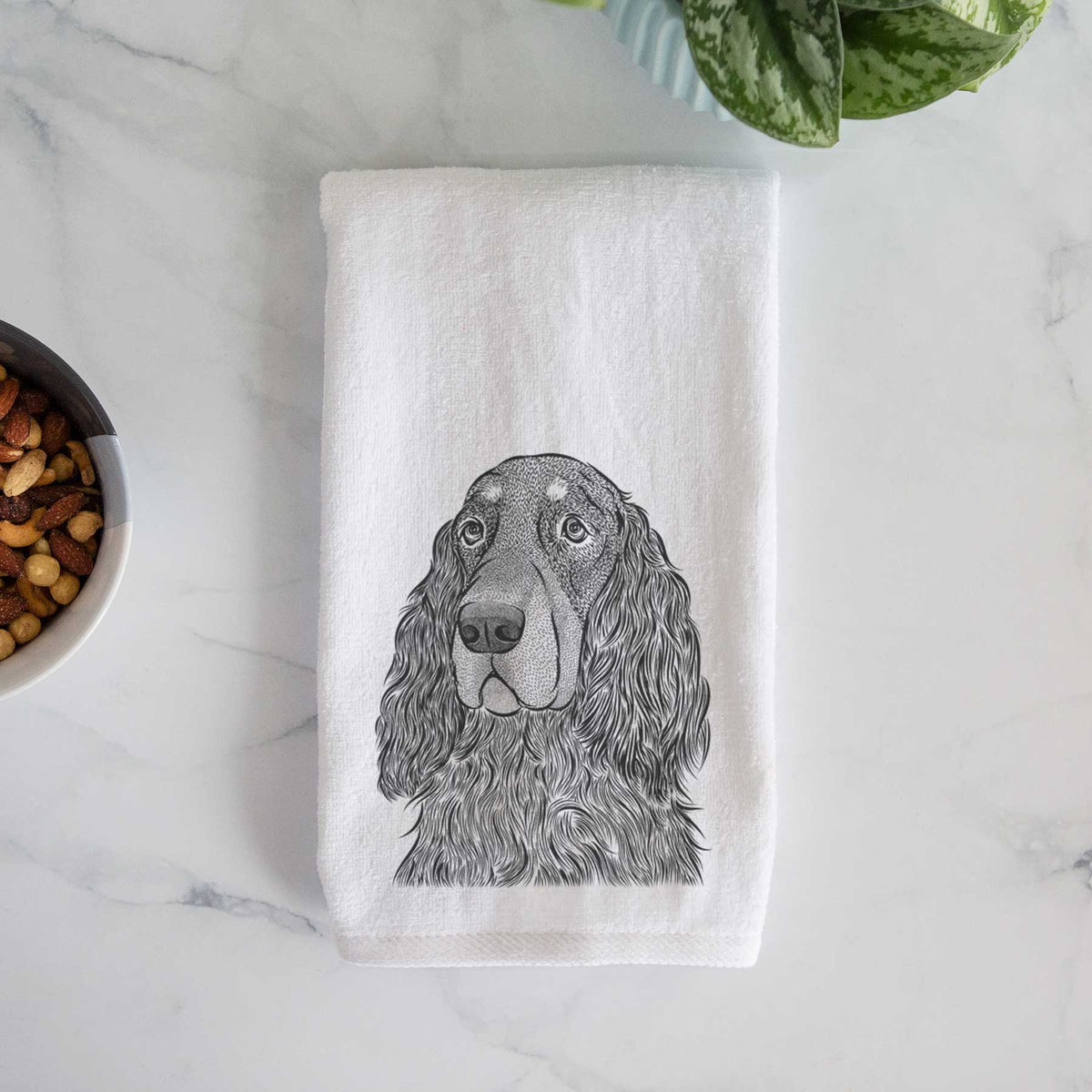 Stormy the Gordon Setter Decorative Hand Towel