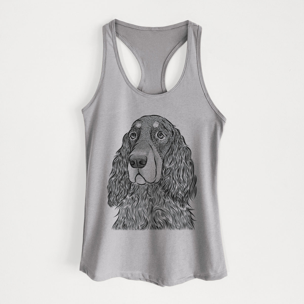 Stormy the Gordon Setter - Women&#39;s Racerback Tanktop