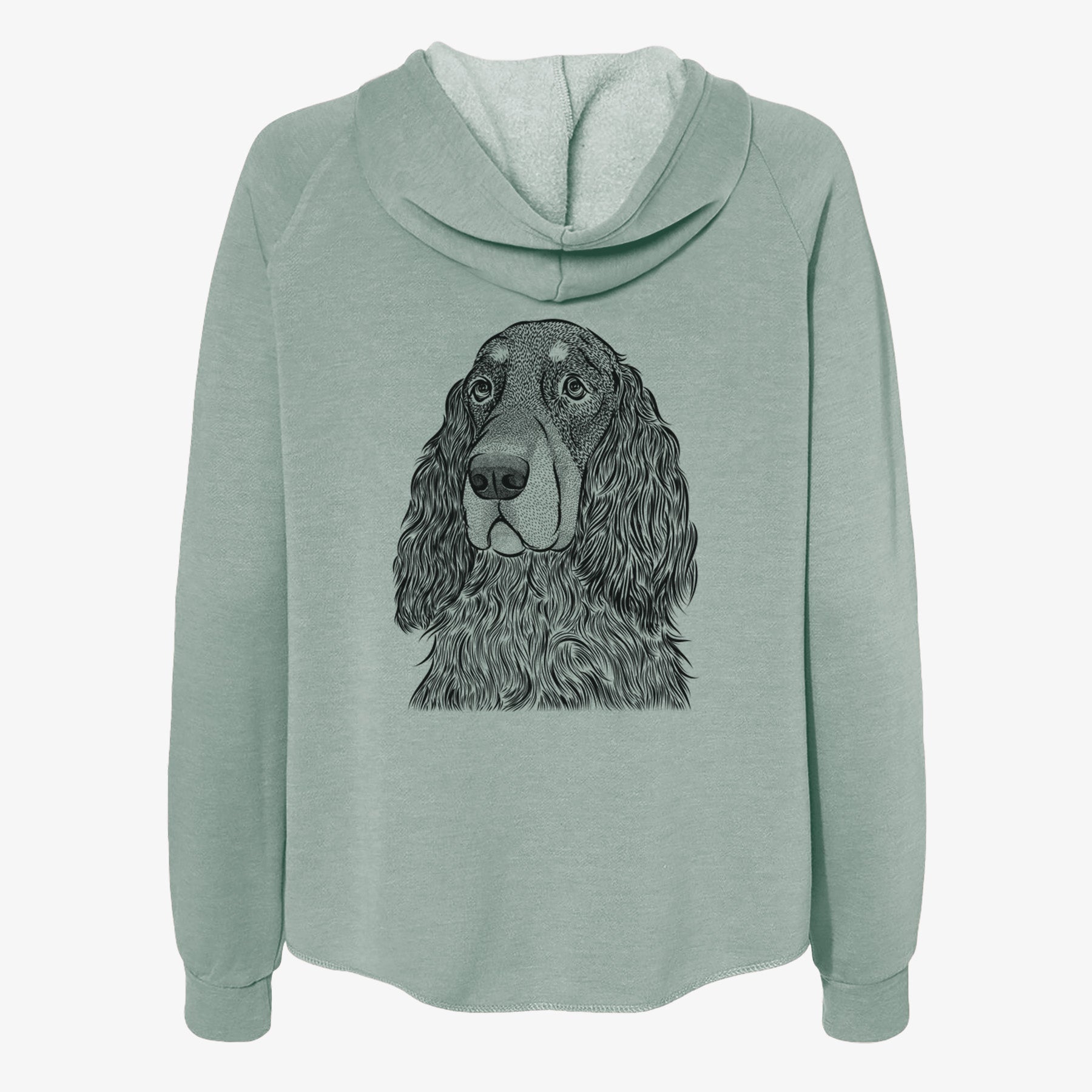 Stormy the Gordon Setter - Women's Cali Wave Zip-Up Sweatshirt