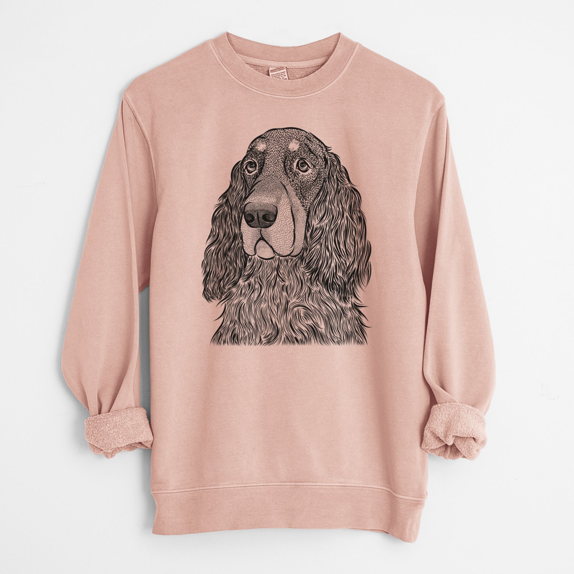 Bare Stormy the Gordon Setter - Unisex Pigment Dyed Crew Sweatshirt