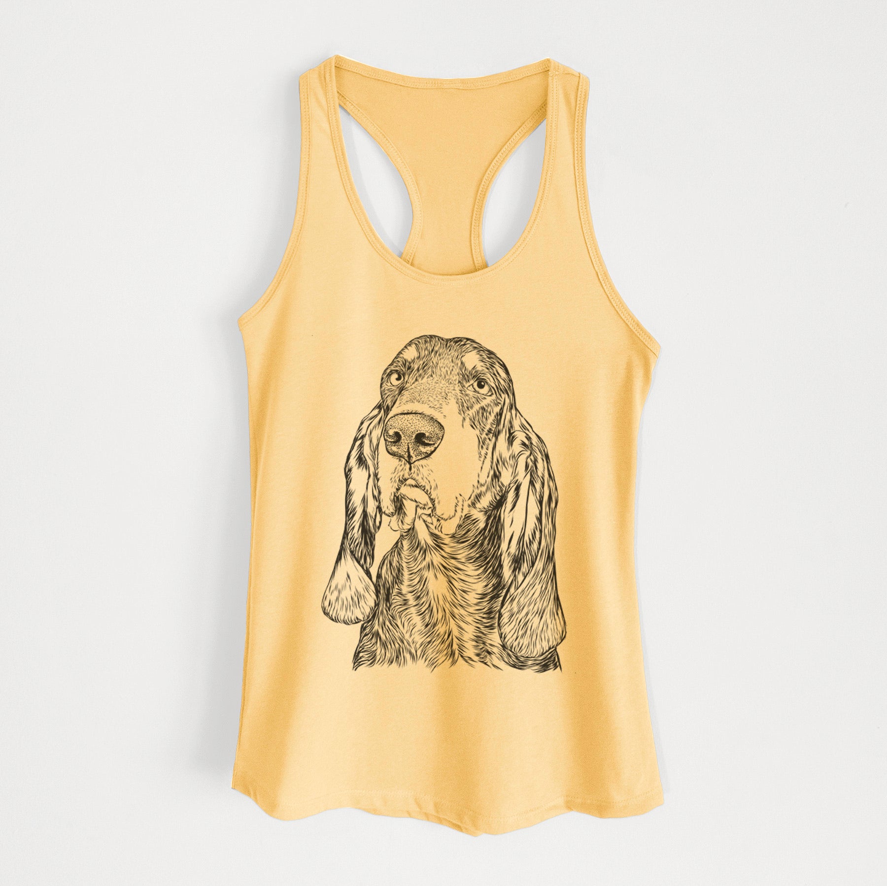 Stu the Black and Tan Coonhound - Women's Racerback Tanktop