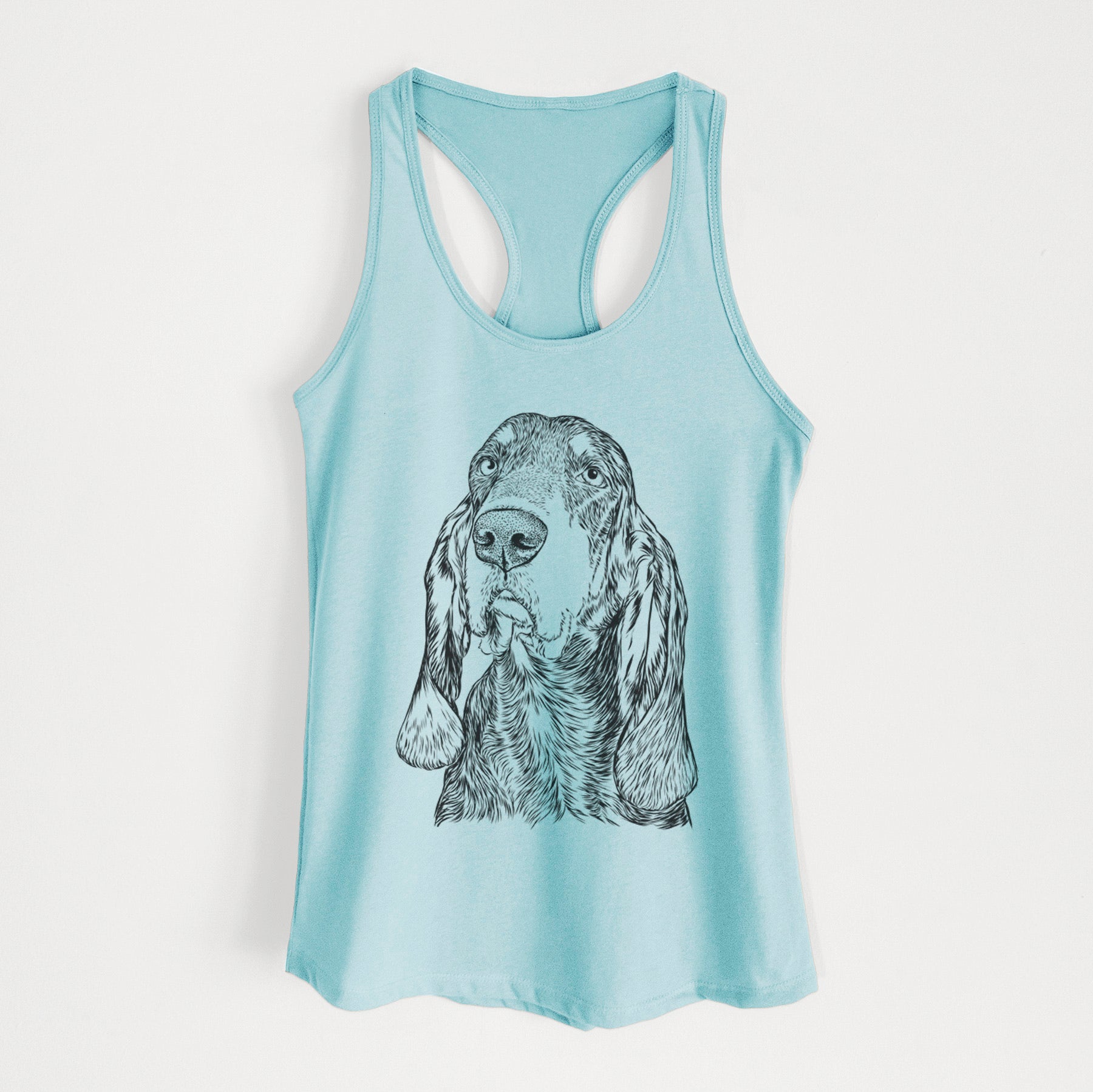 Stu the Black and Tan Coonhound - Women's Racerback Tanktop