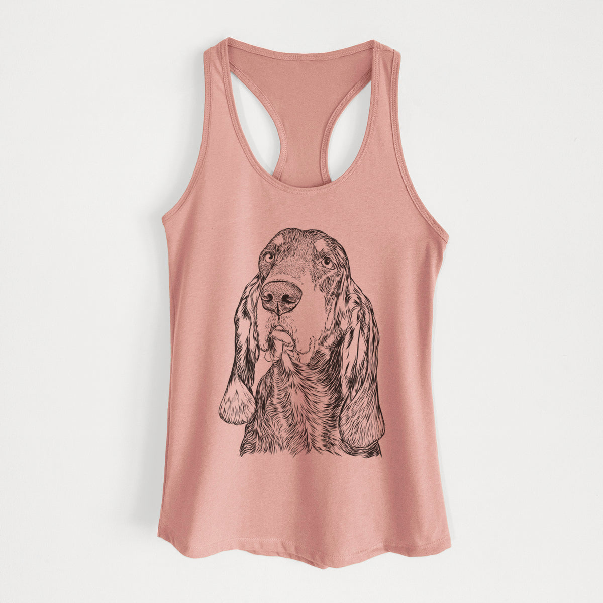 Stu the Black and Tan Coonhound - Women's Racerback Tanktop