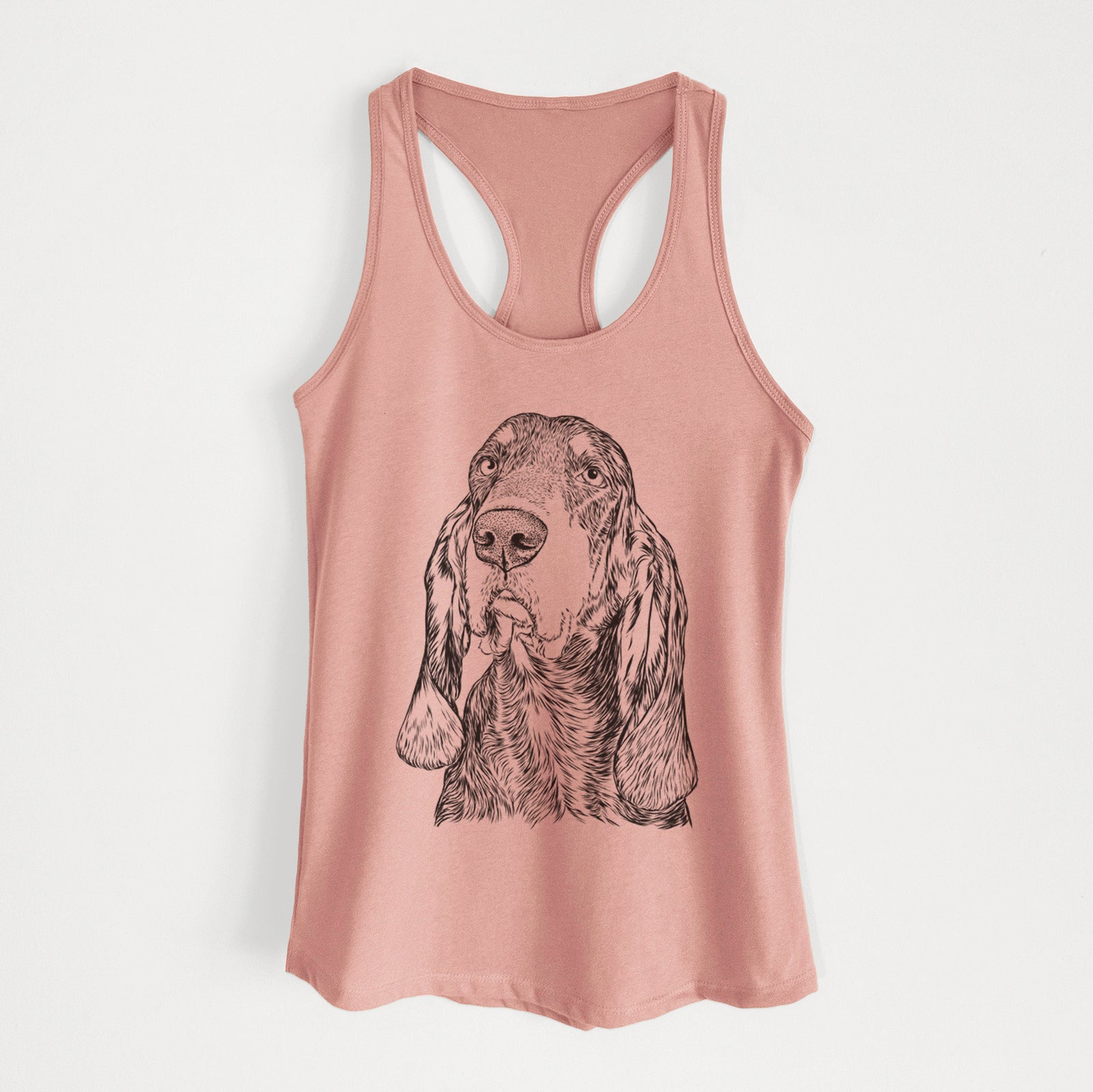 Stu the Black and Tan Coonhound - Women's Racerback Tanktop