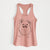 Stuart the Longhaired Chihuahua - Women's Racerback Tanktop