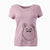 Bare Stuart the Longhaired Chihuahua - Women's V-neck Shirt