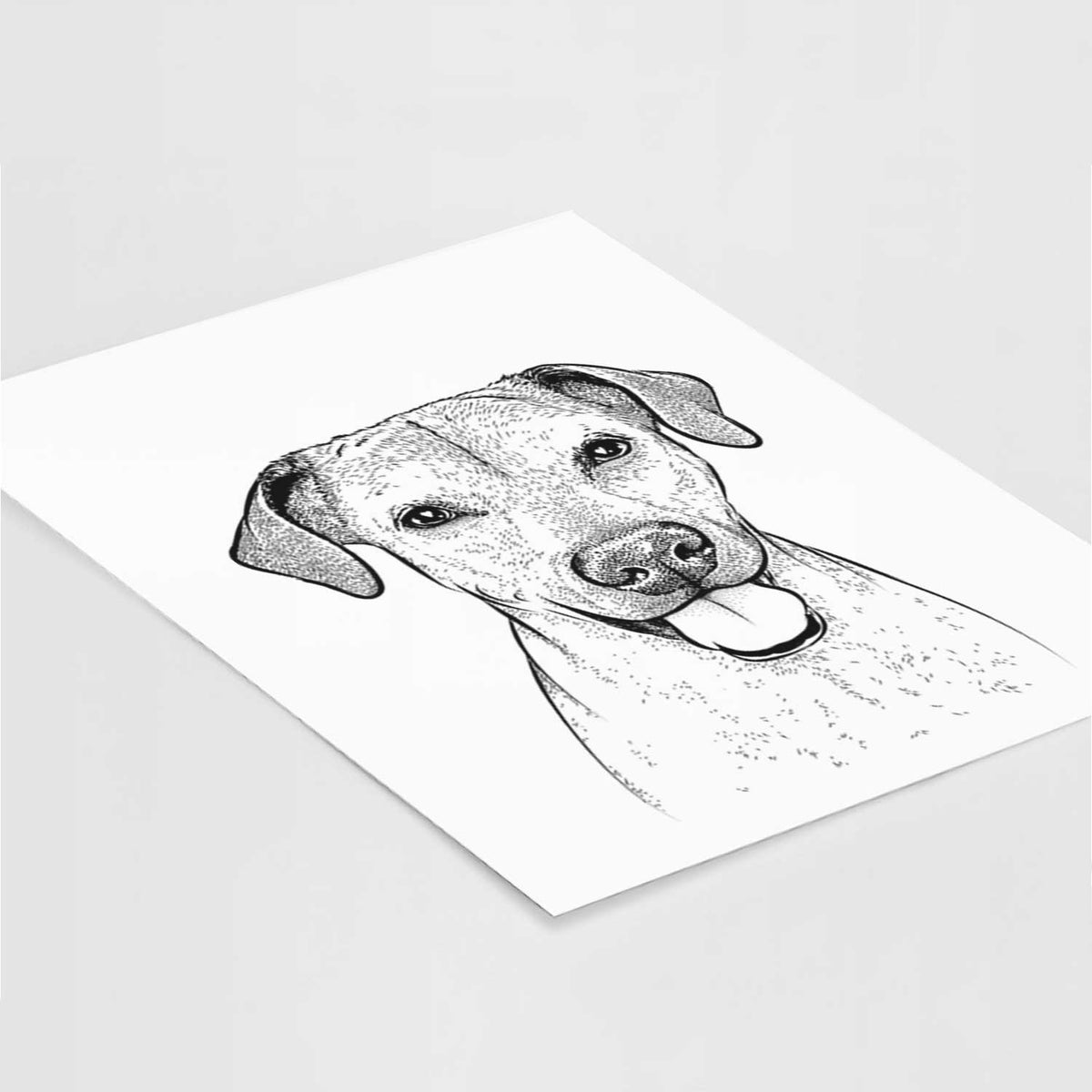 Sugar the American Staffordshire Mix Art Print