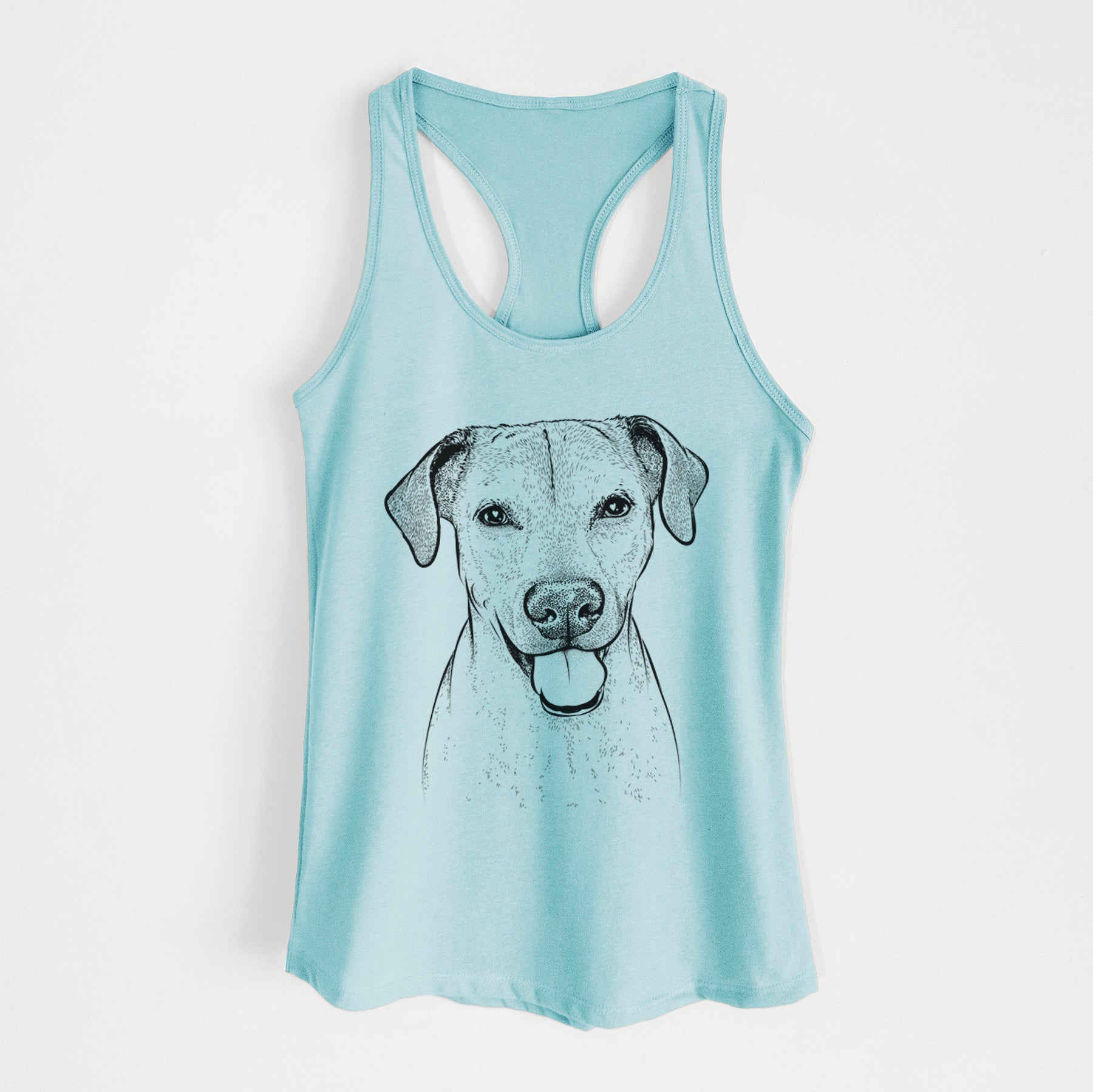 Sugar the American Staffordshire Mix - Women's Racerback Tanktop