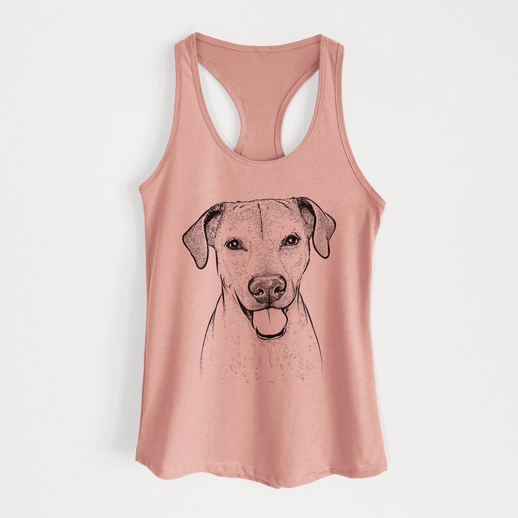 Sugar the American Staffordshire Mix - Women's Racerback Tanktop