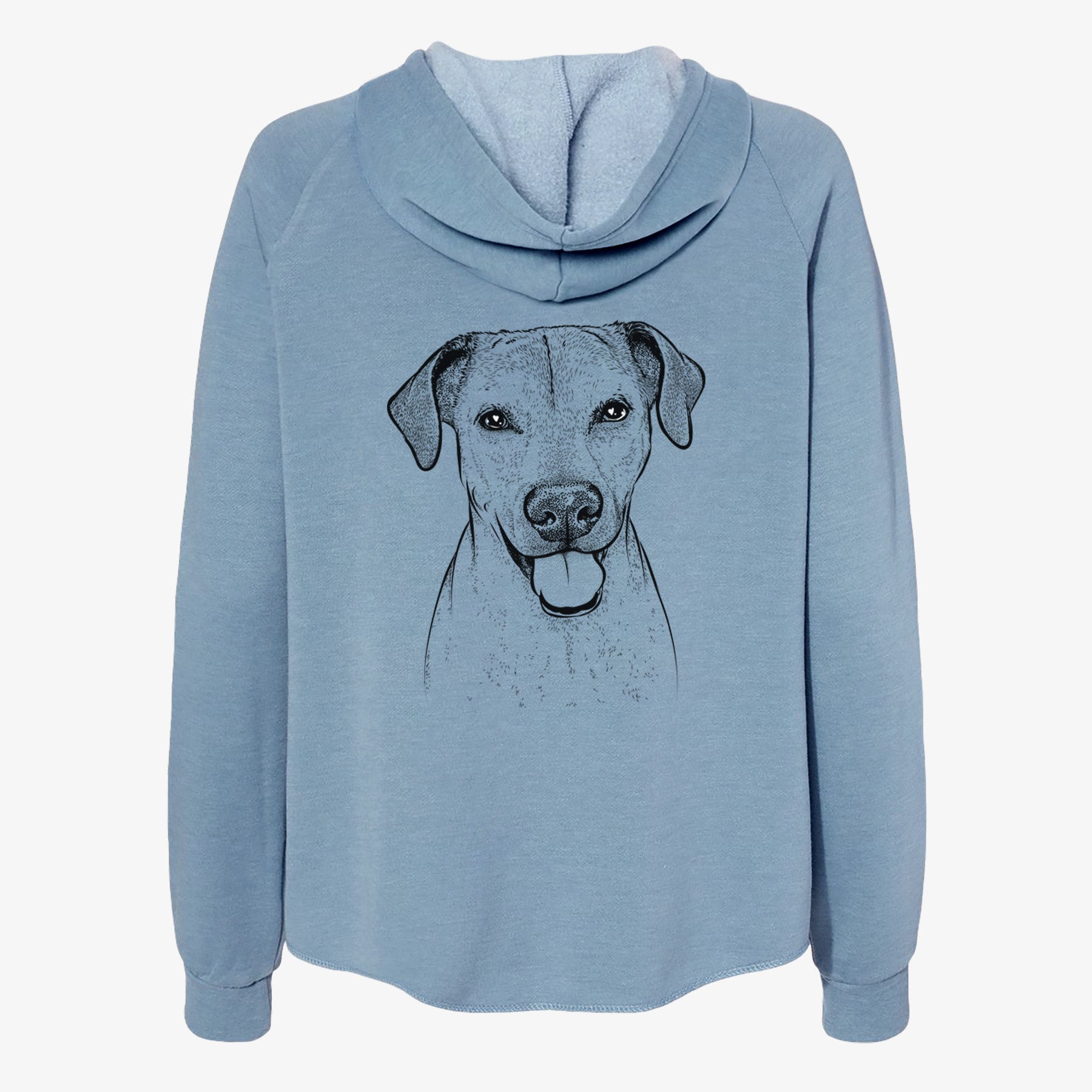 Sugar the American Staffordshire Mix - Women's Cali Wave Zip-Up Sweatshirt