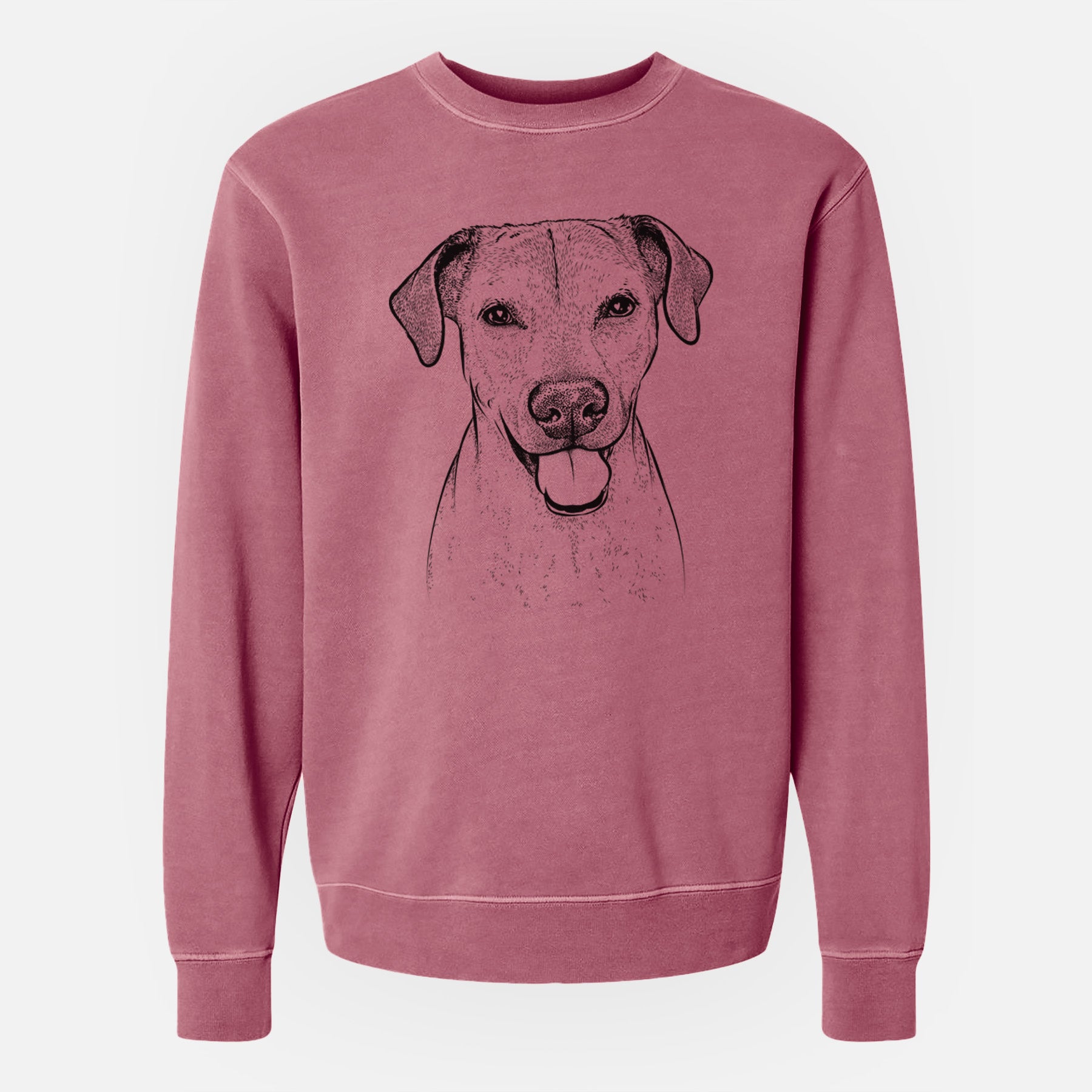 Bare Sugar the American Staffordshire Mix - Unisex Pigment Dyed Crew Sweatshirt