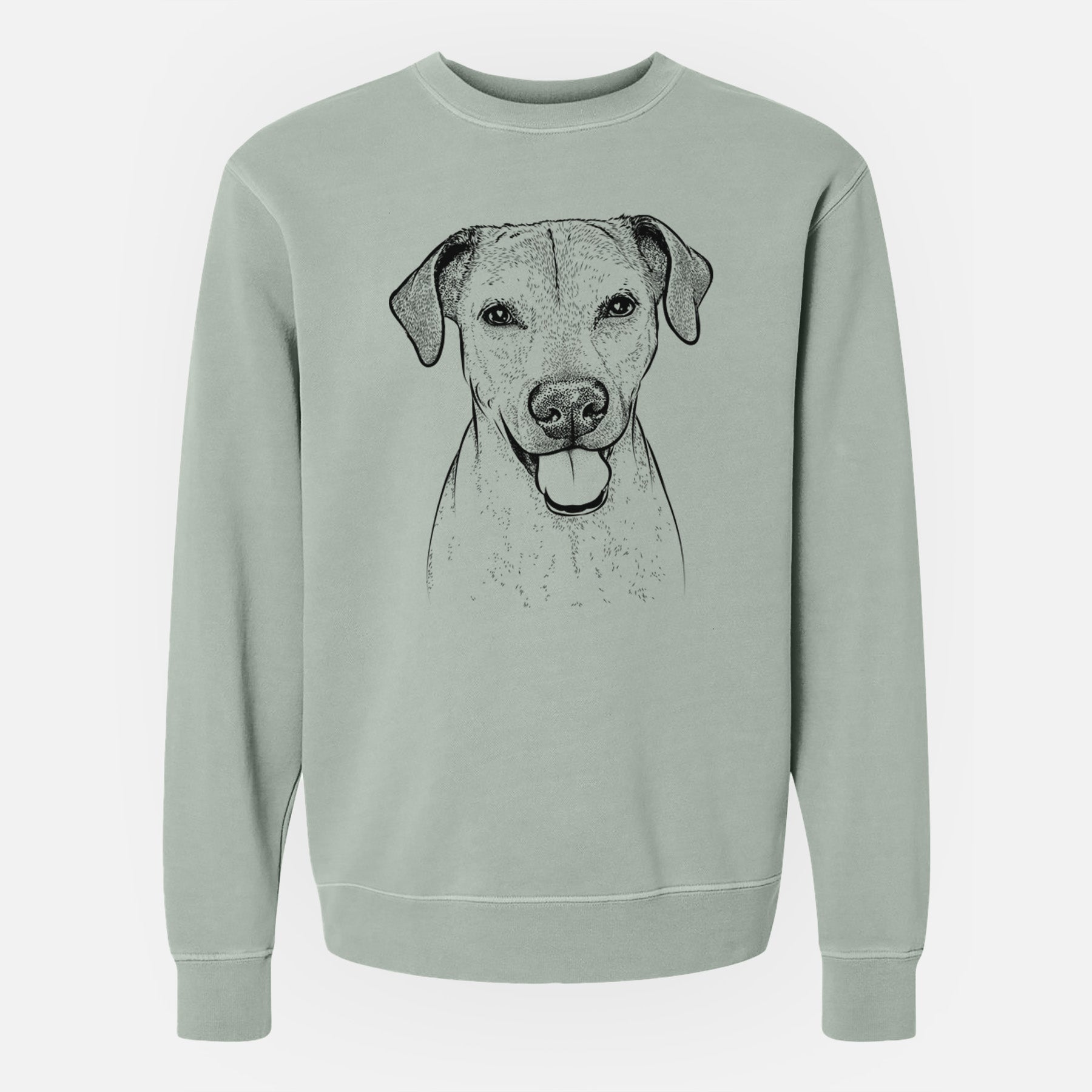 Bare Sugar the American Staffordshire Mix - Unisex Pigment Dyed Crew Sweatshirt