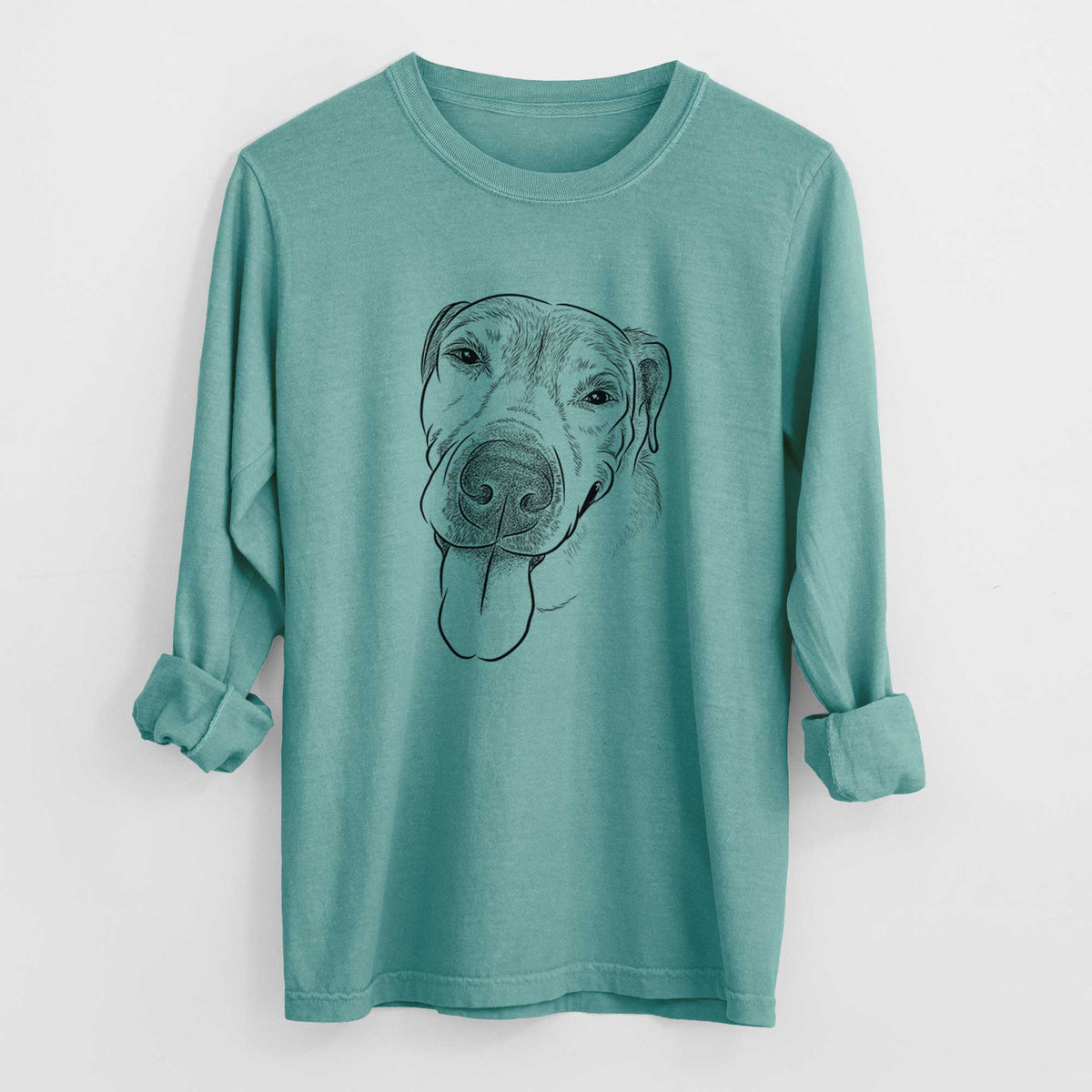 Bare Sugar the Staffordshire Terrier Mix - Heavyweight 100% Cotton Long Sleeve