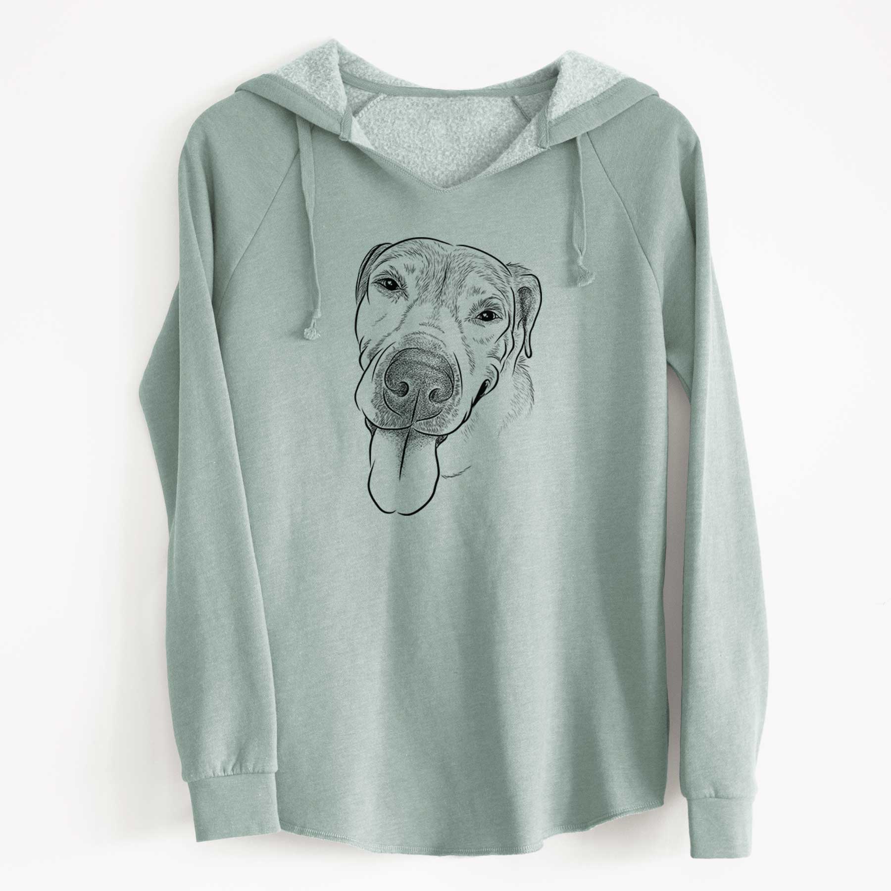 Bare Sugar the Staffordshire Terrier Mix - Cali Wave Hooded Sweatshirt