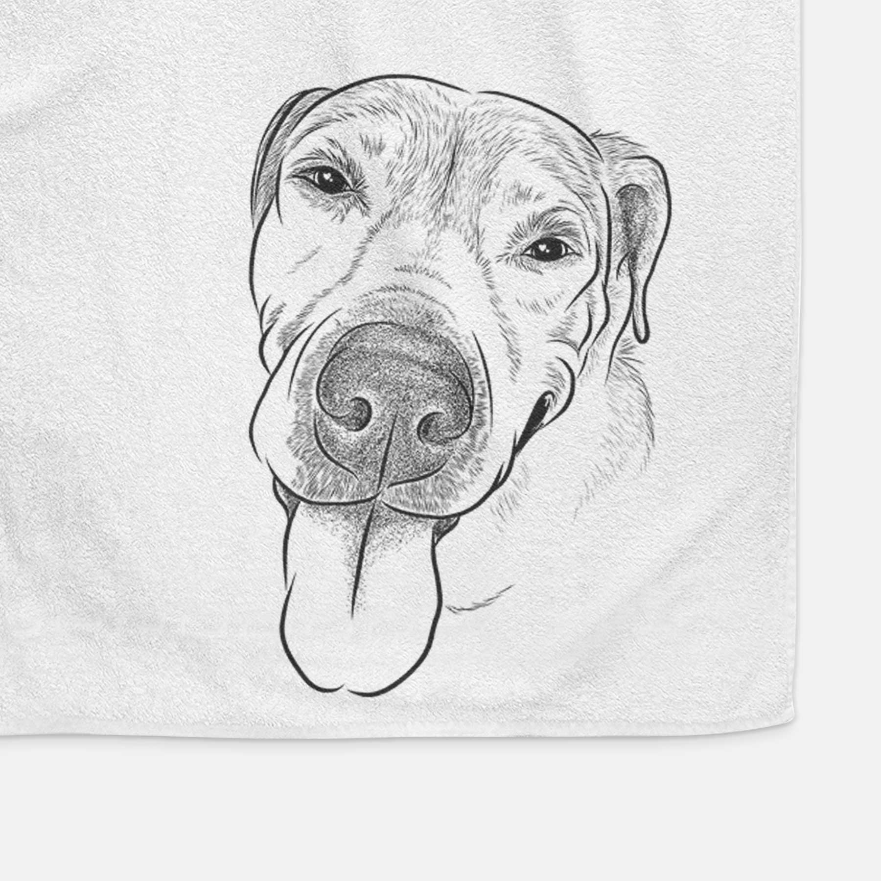 Sugar the Staffordshire Terrier Mix Decorative Hand Towel