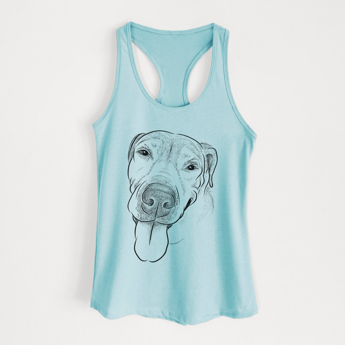 Sugar the Staffordshire Terrier Mix - Women's Racerback Tanktop