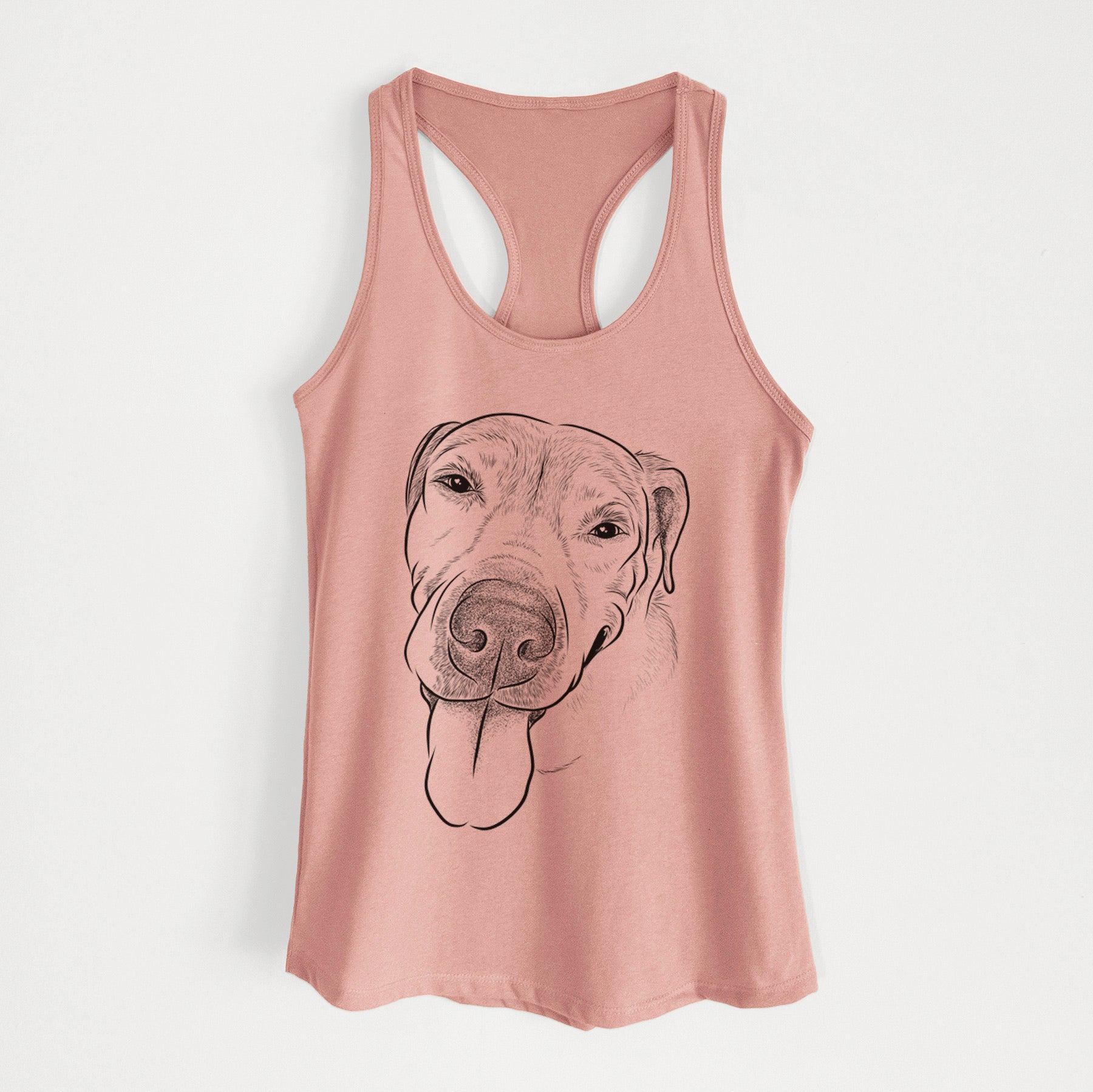 Sugar the Staffordshire Terrier Mix - Women's Racerback Tanktop