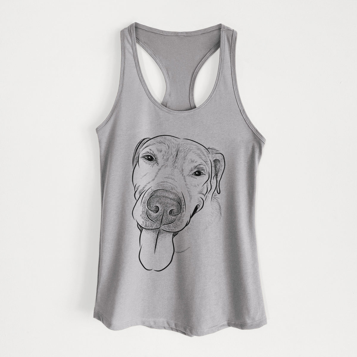 Sugar the Staffordshire Terrier Mix - Women&#39;s Racerback Tanktop