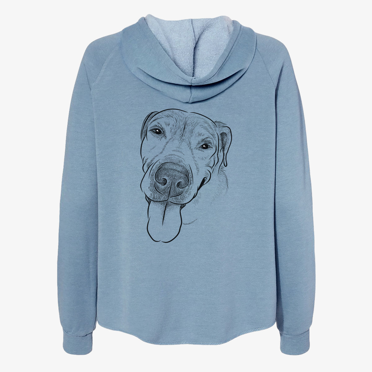 Sugar the Staffordshire Terrier Mix - Women's Cali Wave Zip-Up Sweatshirt