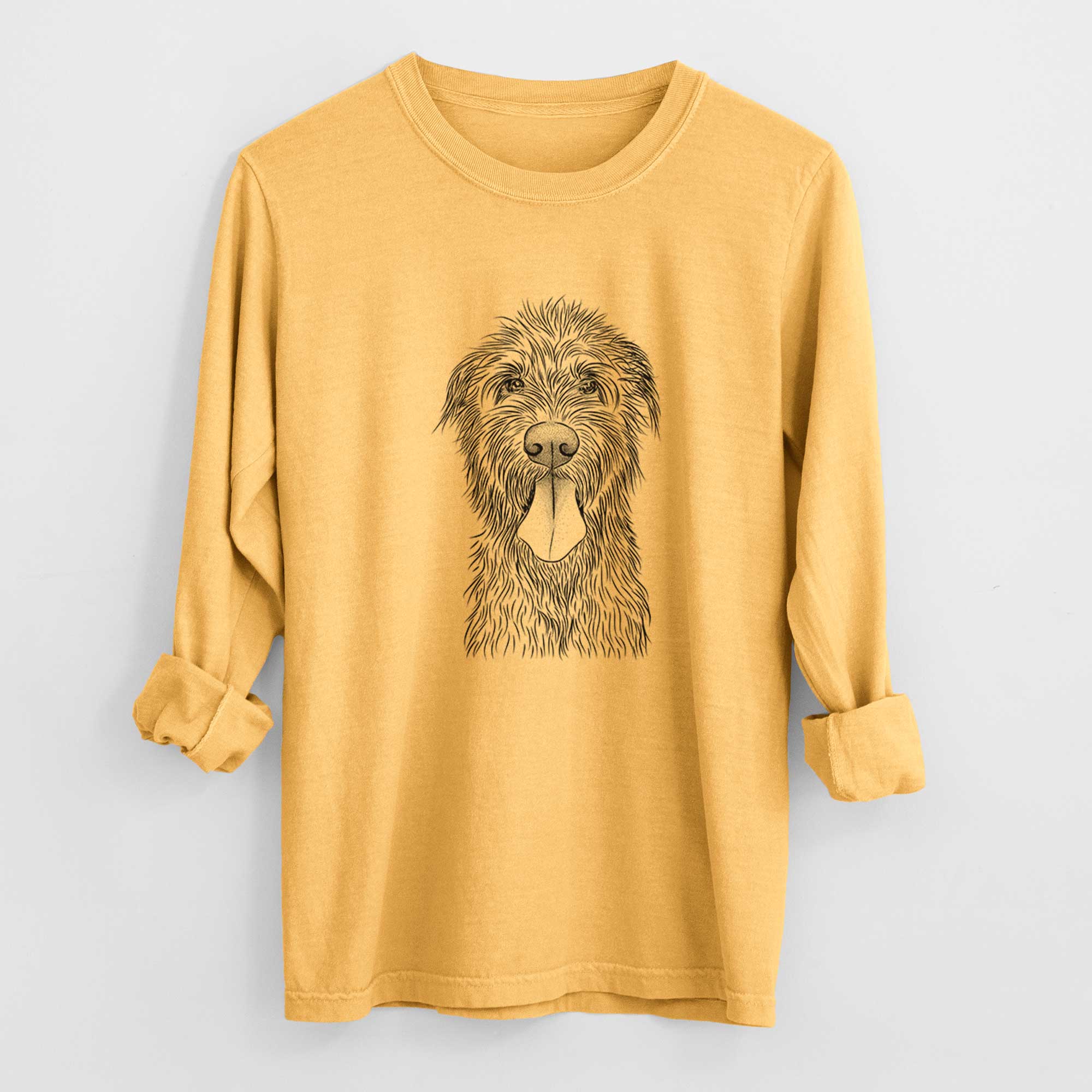 Bare Sullivan the Irish Wolfhound - Heavyweight 100% Cotton Long Sleeve