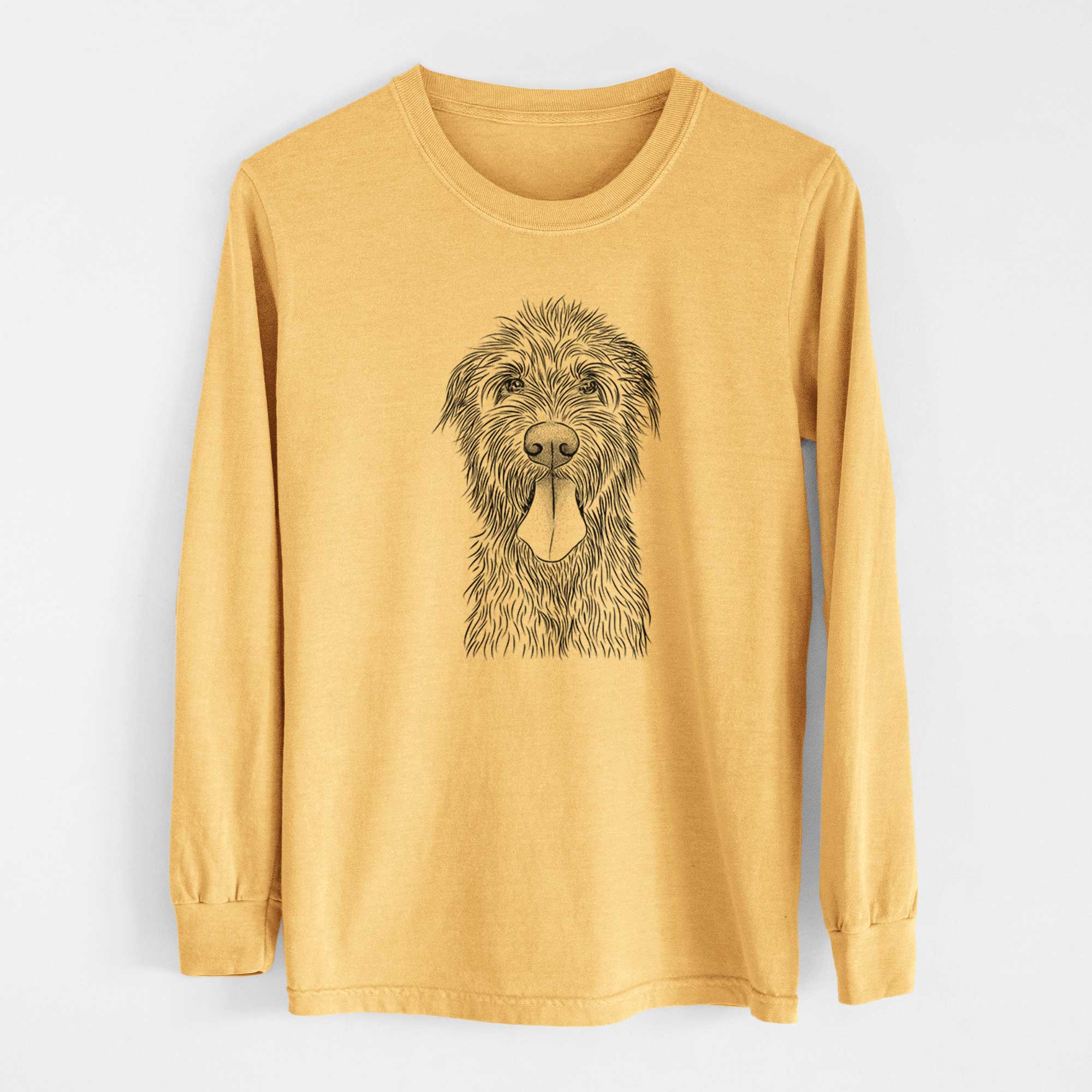 Bare Sullivan the Irish Wolfhound - Heavyweight 100% Cotton Long Sleeve