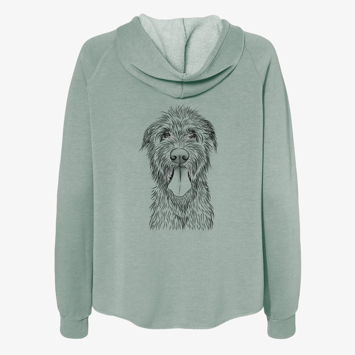 Sullivan the Irish Wolfhound - Women's Cali Wave Zip-Up Sweatshirt
