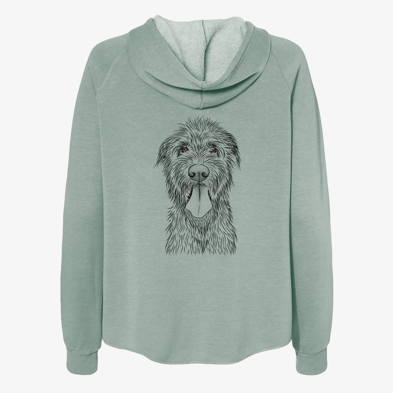 Sullivan the Irish Wolfhound - Women's Cali Wave Zip-Up Sweatshirt