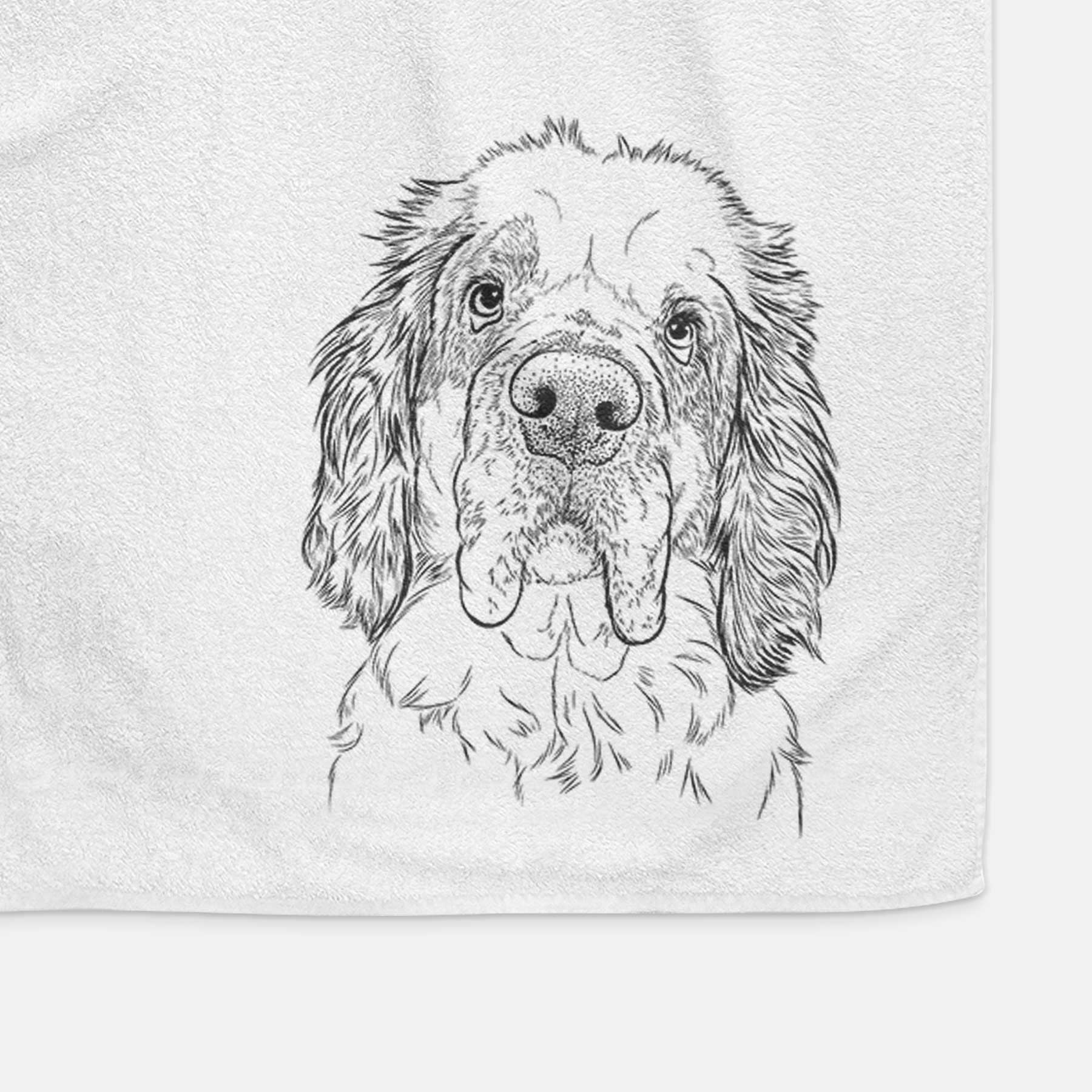 Sully the Clumber Spaniel Decorative Hand Towel