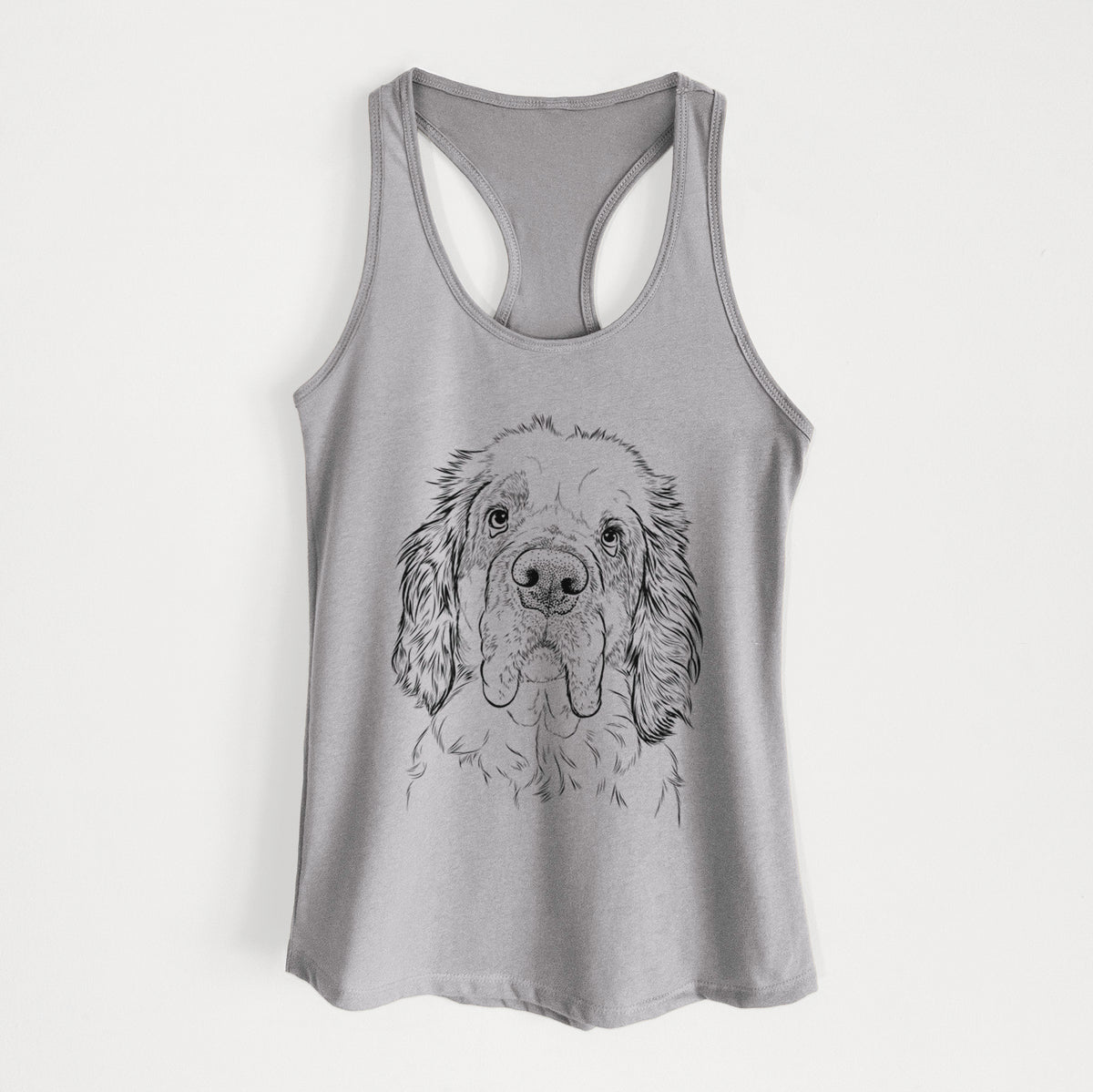 Sully the Clumber Spaniel - Women&#39;s Racerback Tanktop