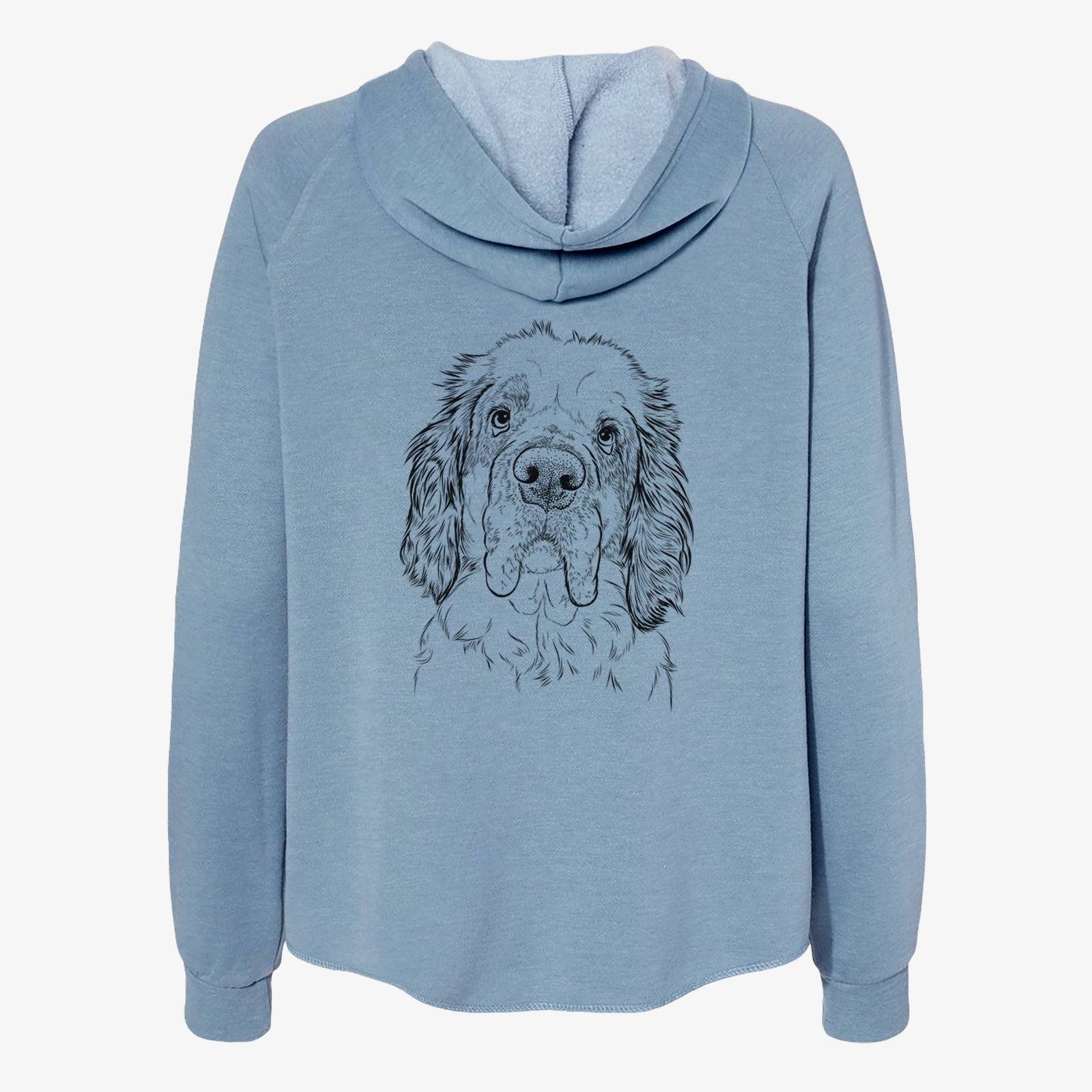 Sully the Clumber Spaniel - Women's Cali Wave Zip-Up Sweatshirt