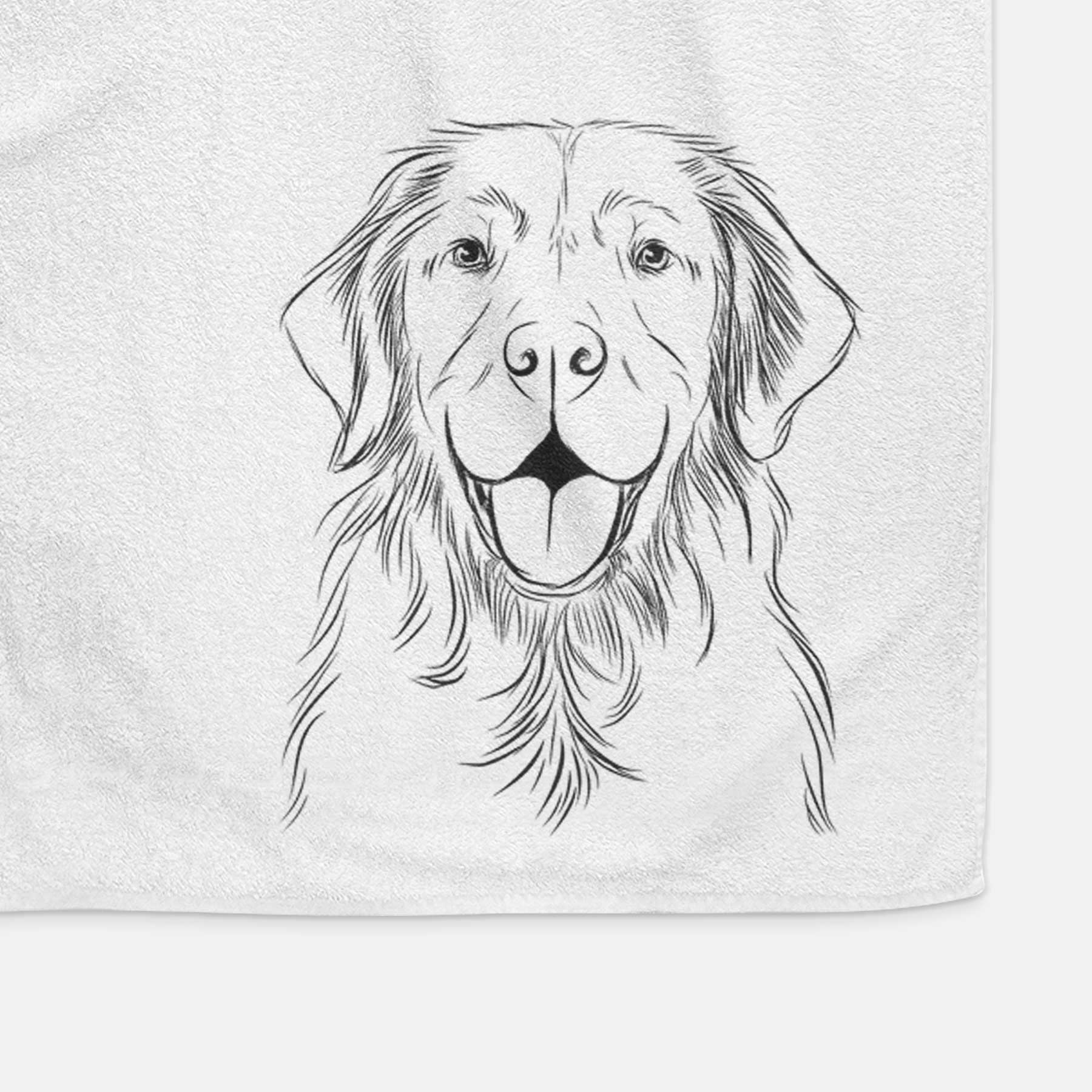 Sunny the Golden Retriever Decorative Hand Towel