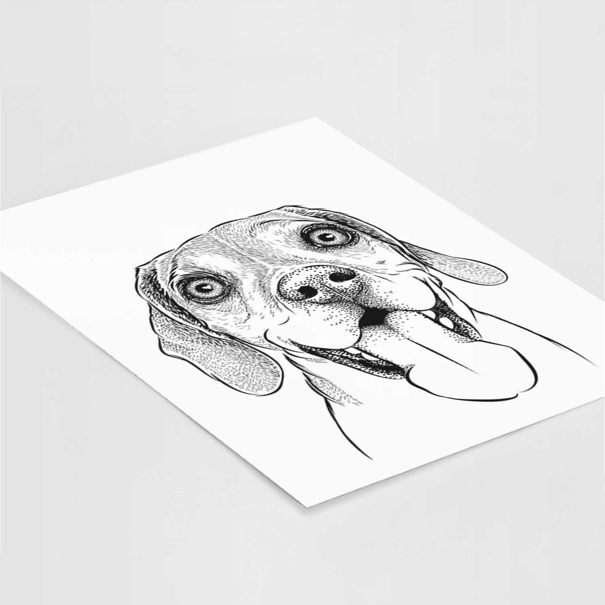 Sunny the Beagle Art Print