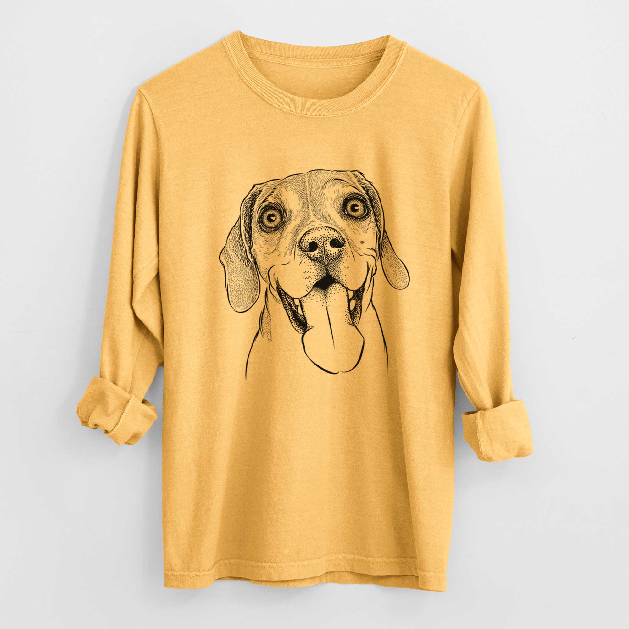 Bare Sunny the Beagle - Heavyweight 100% Cotton Long Sleeve