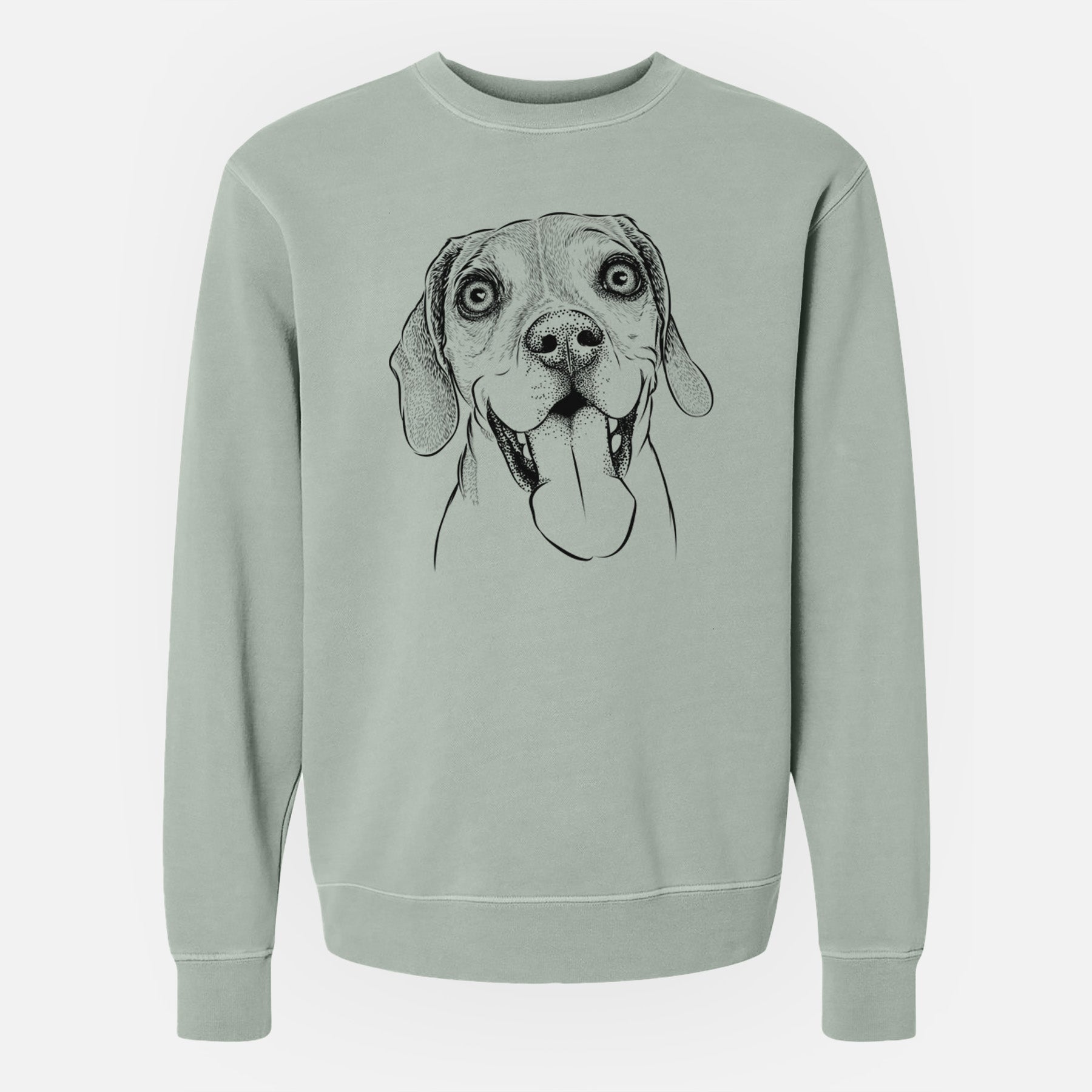 Bare Sunny the Beagle - Unisex Pigment Dyed Crew Sweatshirt