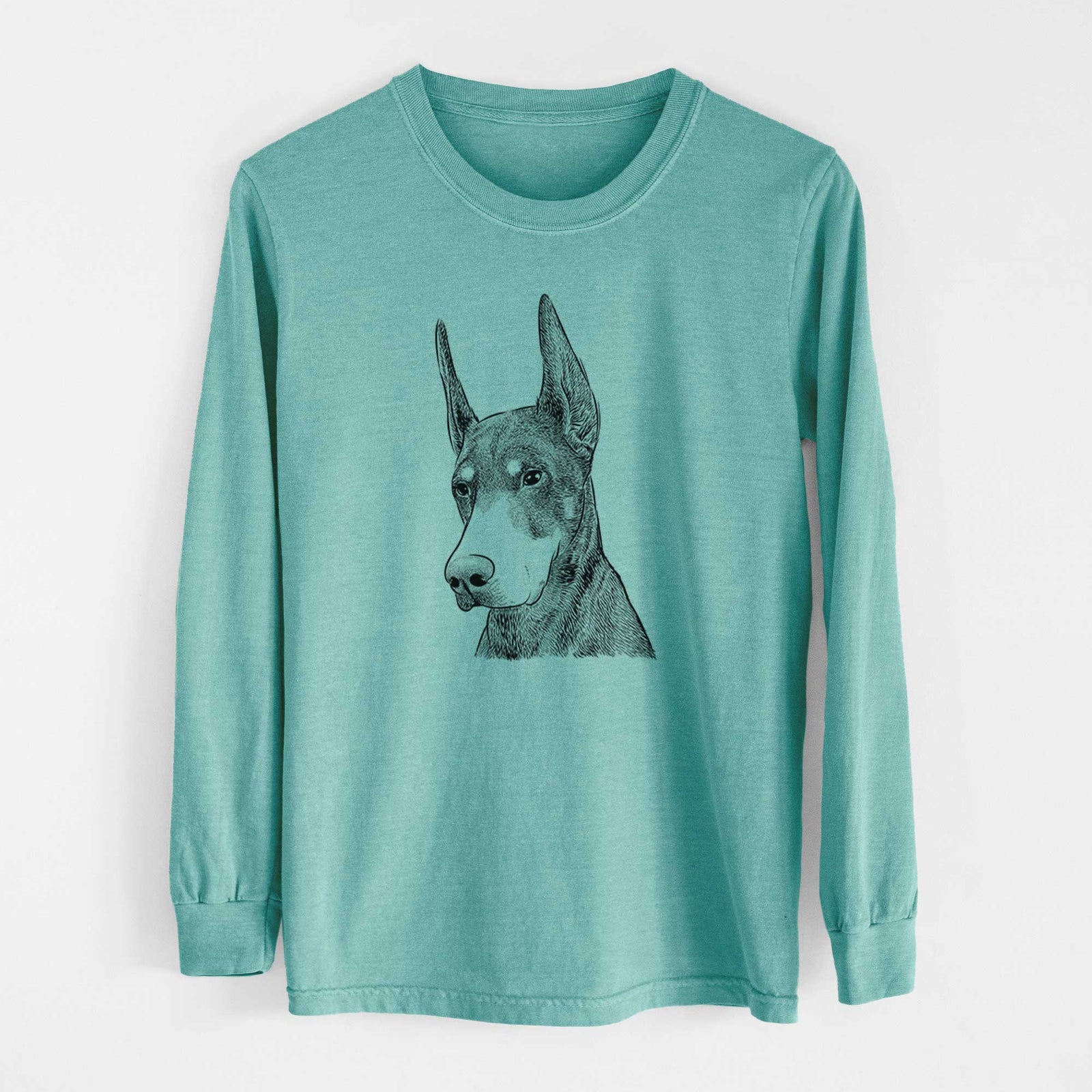 Bare Sunny the Doberman Pinscher - Heavyweight 100% Cotton Long Sleeve