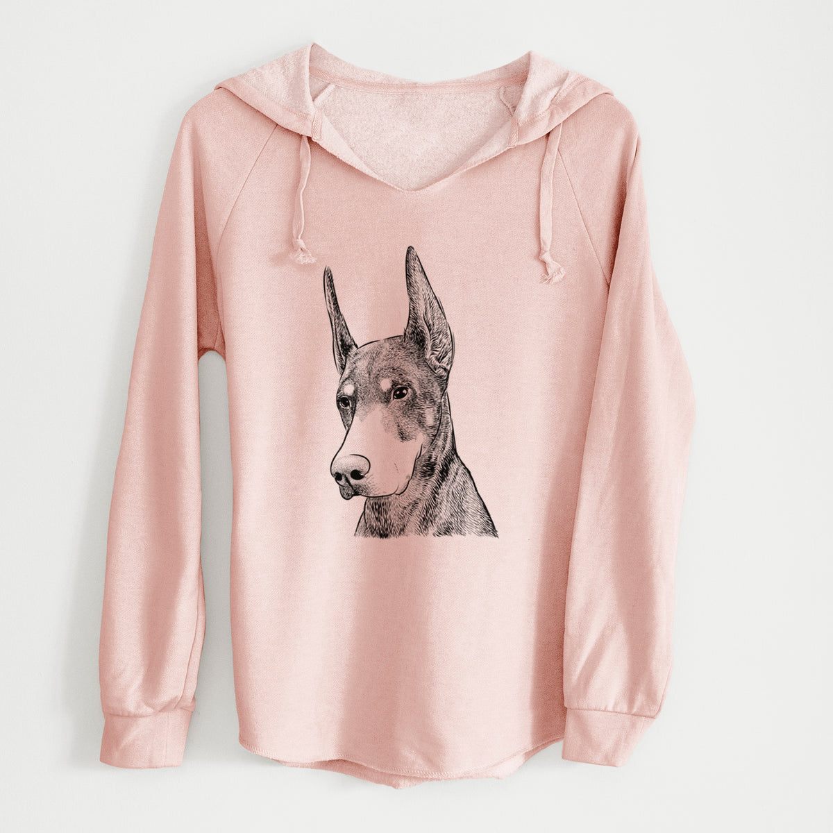Bare Sunny the Doberman Pinscher - Cali Wave Hooded Sweatshirt