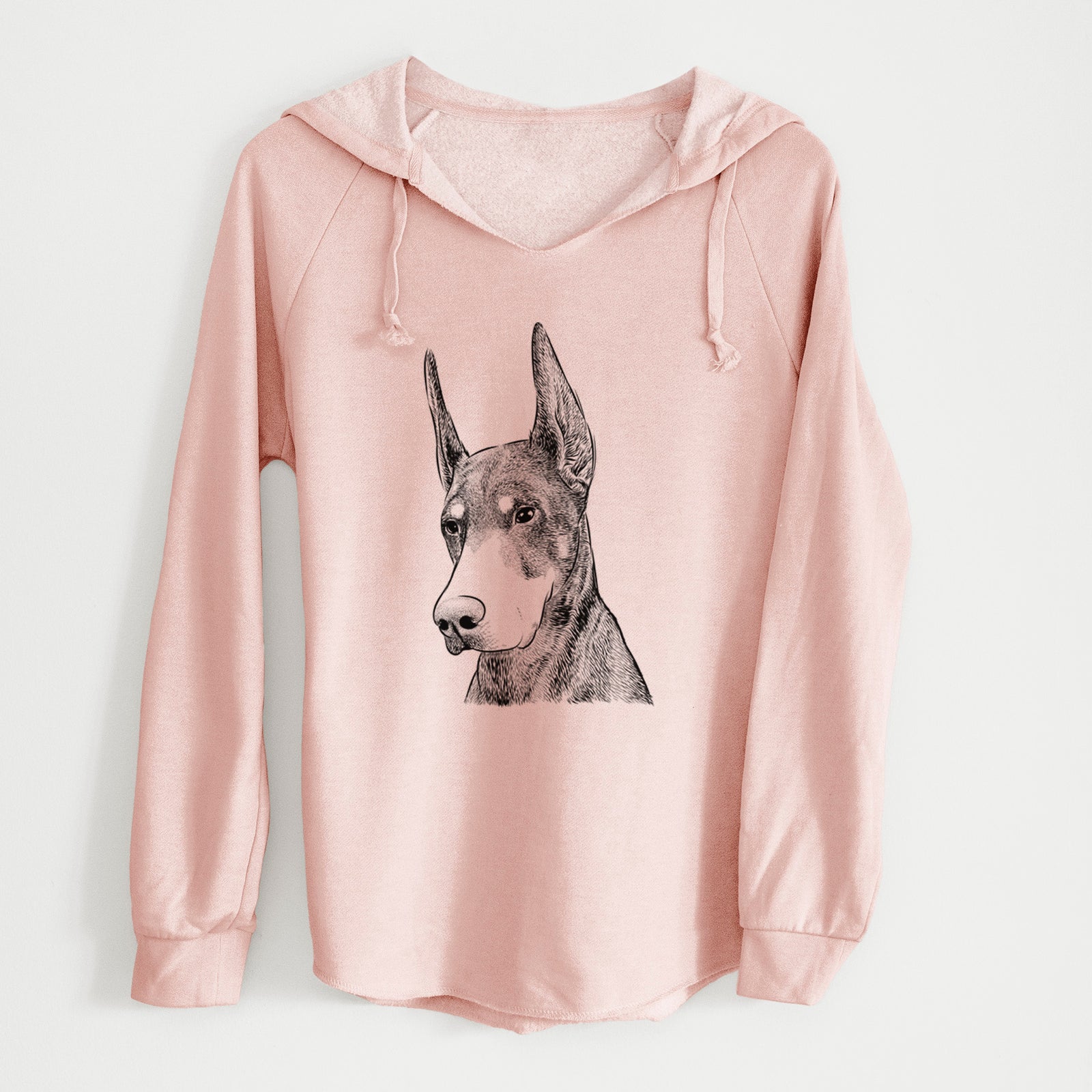 Bare Sunny the Doberman Pinscher - Cali Wave Hooded Sweatshirt