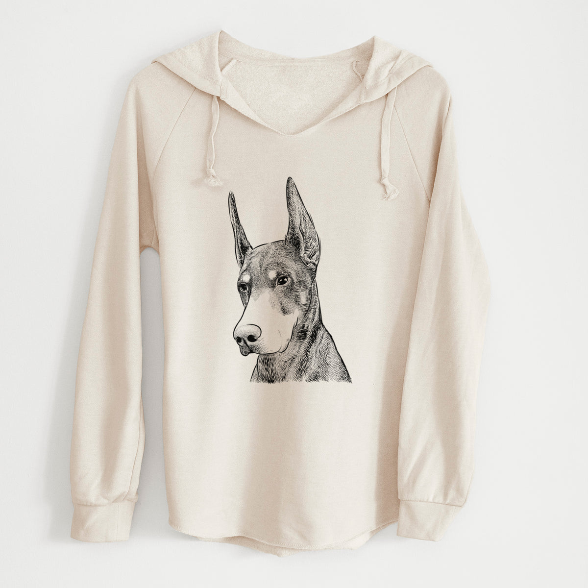 Bare Sunny the Doberman Pinscher - Cali Wave Hooded Sweatshirt