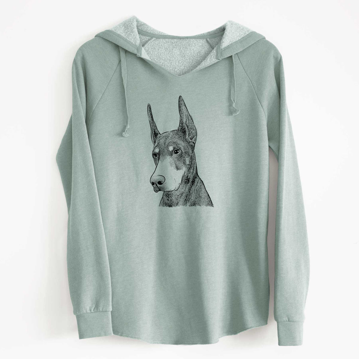 Bare Sunny the Doberman Pinscher - Cali Wave Hooded Sweatshirt