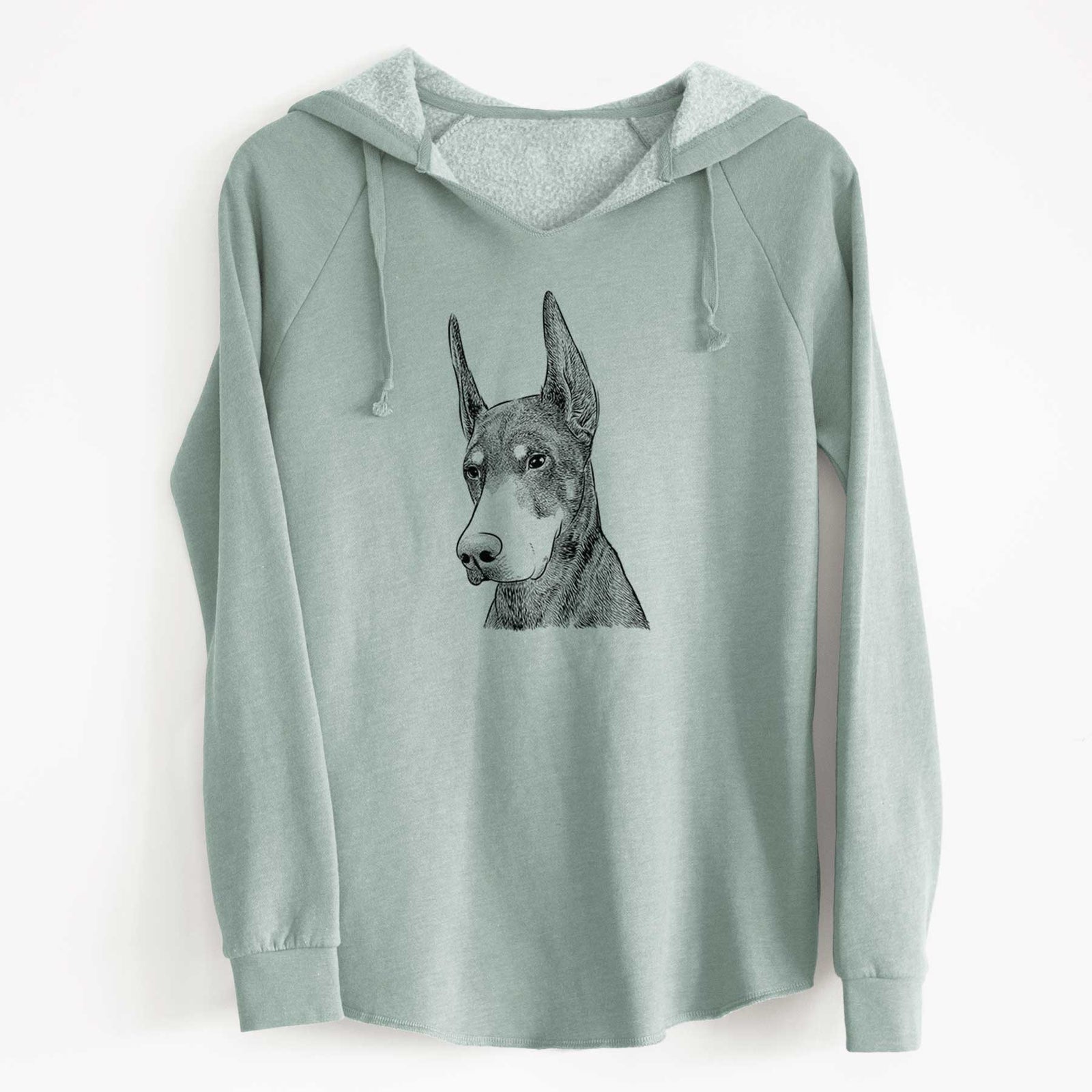Bare Sunny the Doberman Pinscher - Cali Wave Hooded Sweatshirt